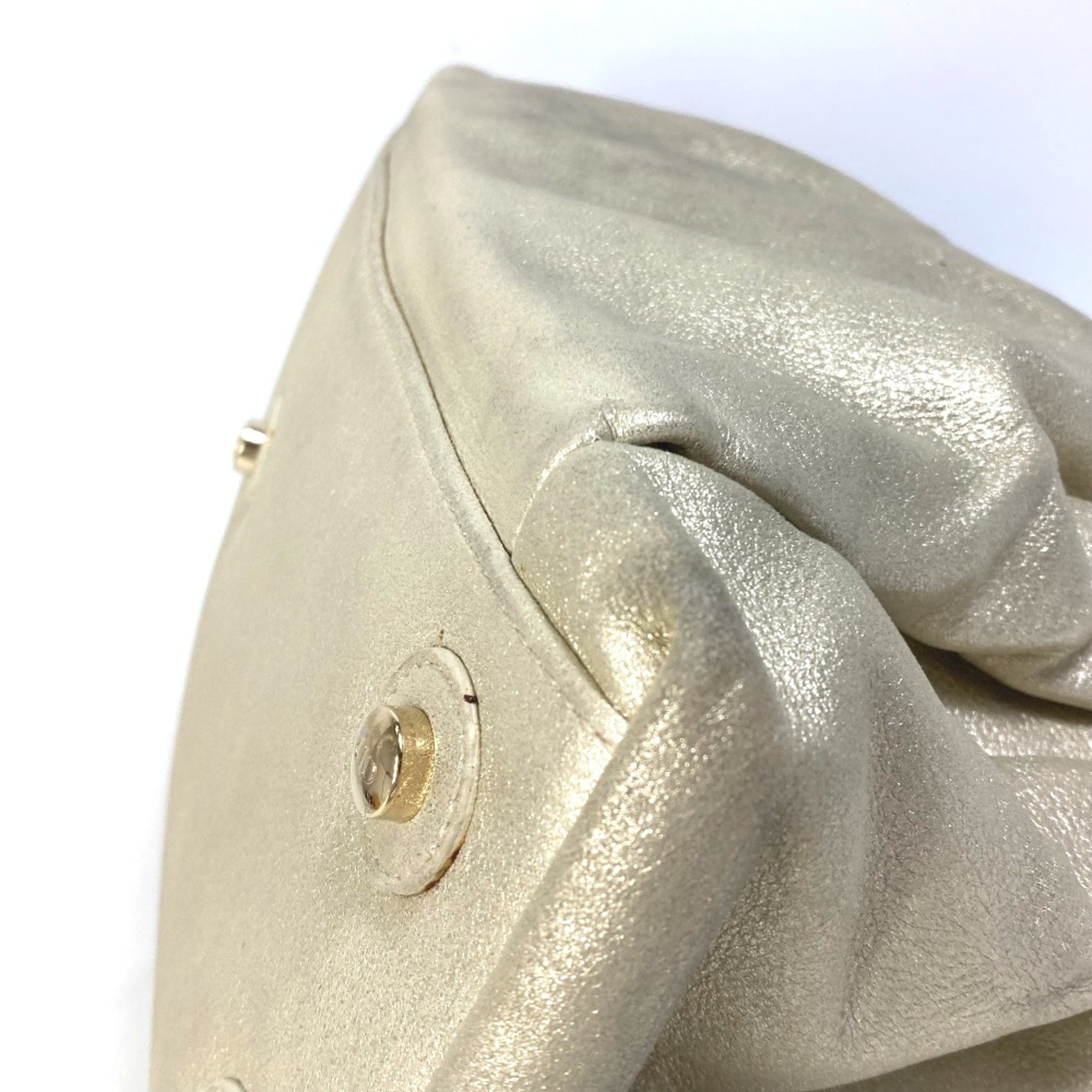 Christian Dior Gold Leather Handbag ()