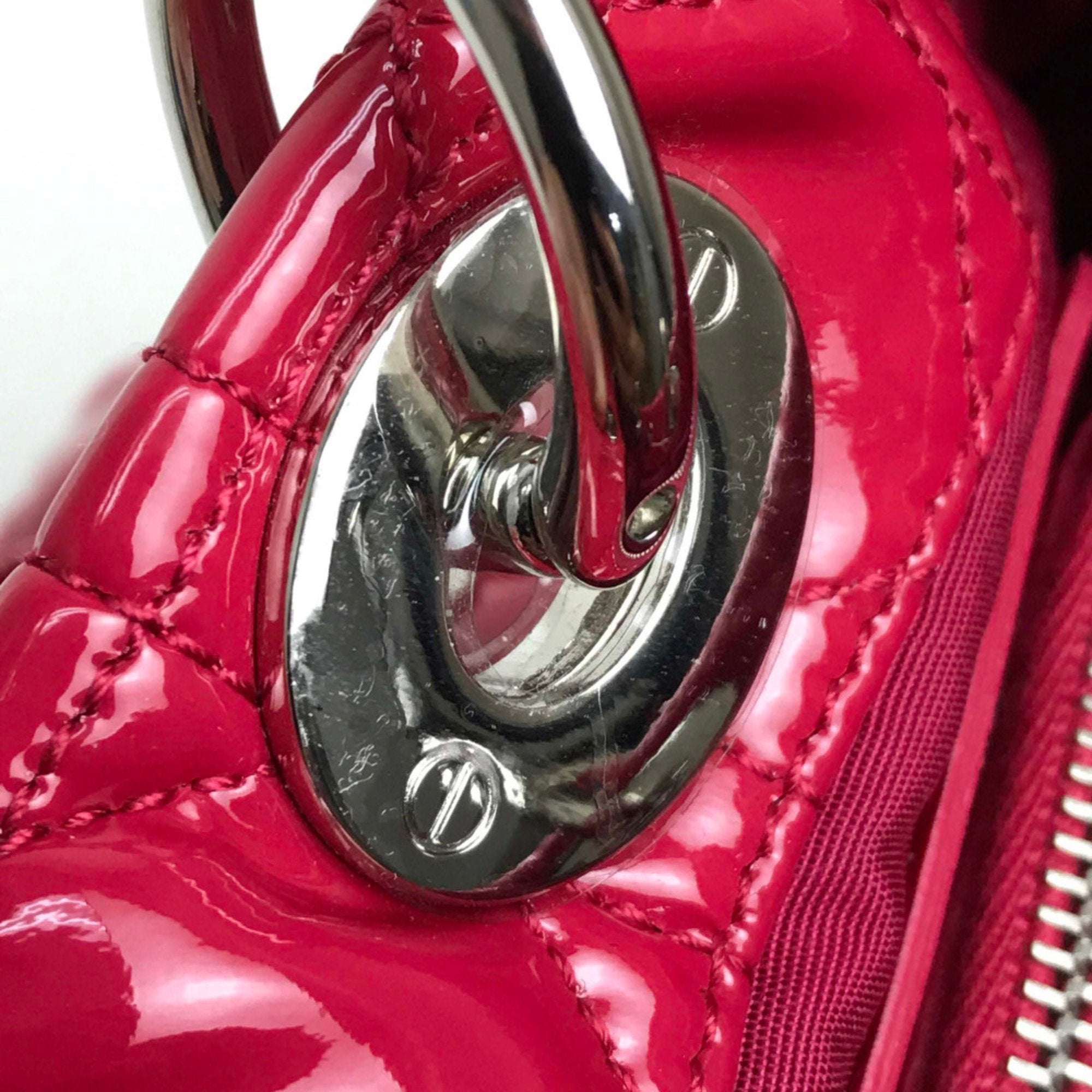 Christian Dior Pink Leather Handbag ()