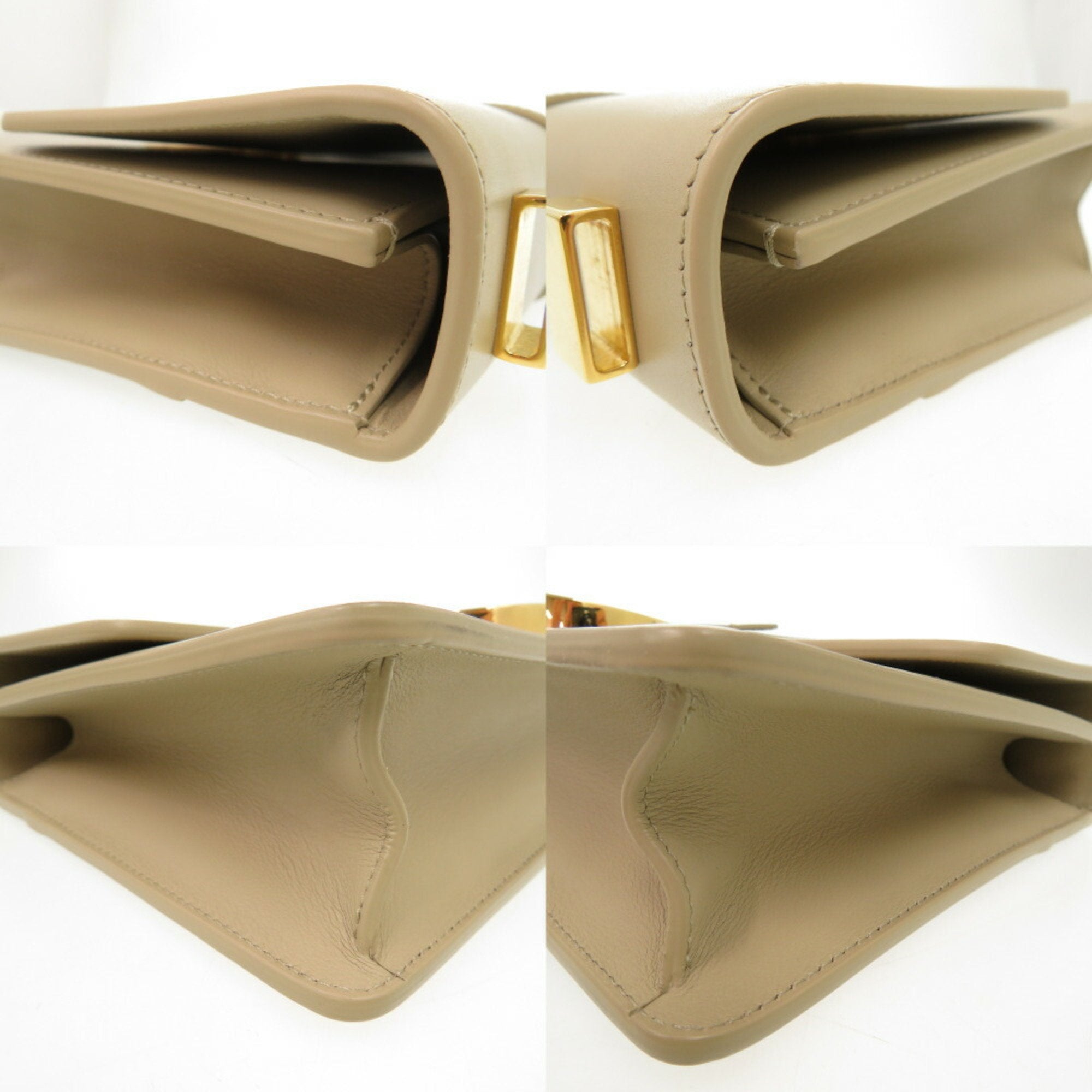 Christian Dior Beige Leather Shoulder Bag ()