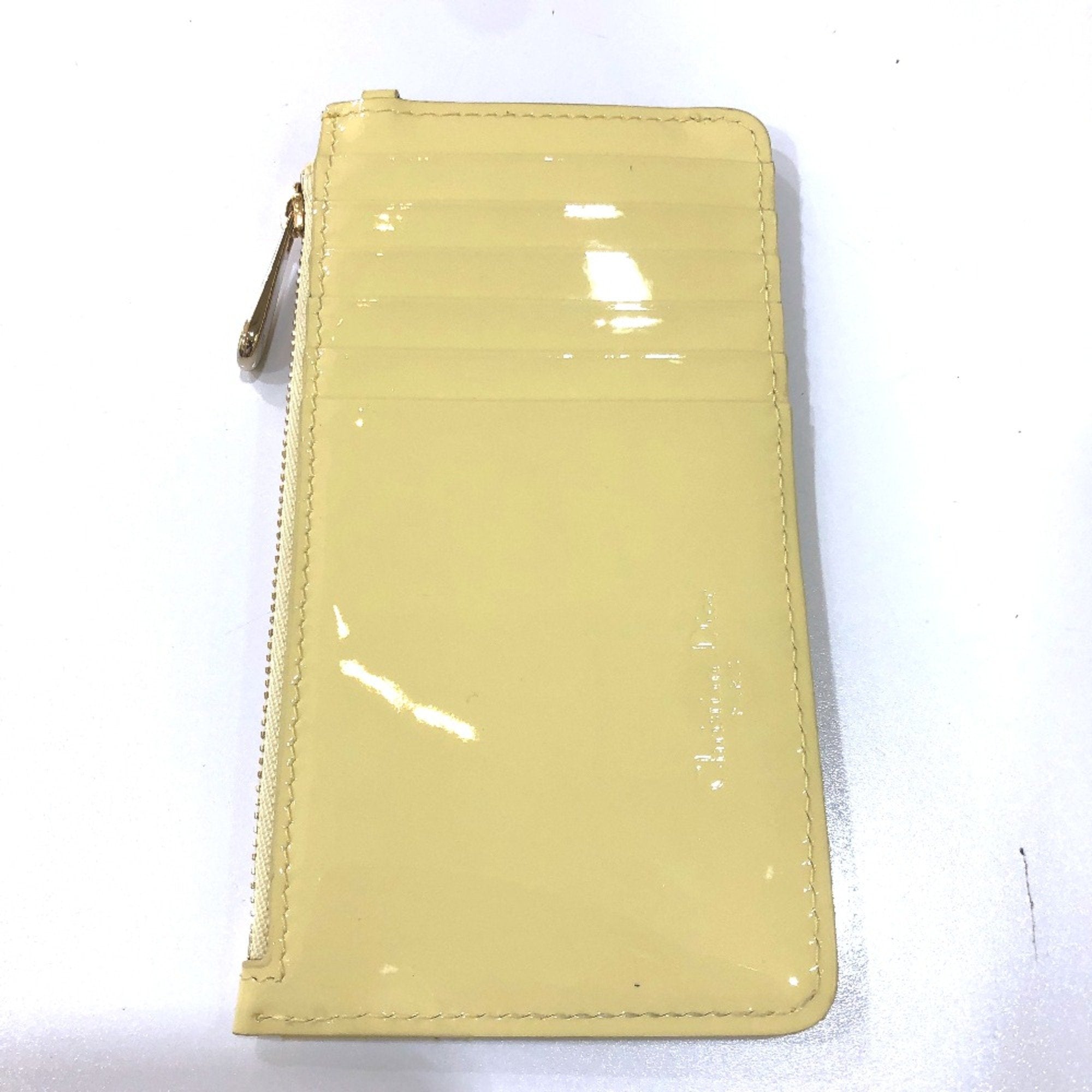 Christian Dior Beige Patent Leather Coin Purse/Coin Case ()