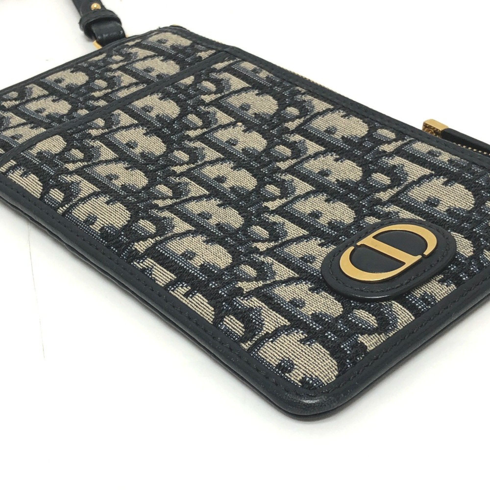 Christian Dior Navy Cloth Shoulder Bag ()