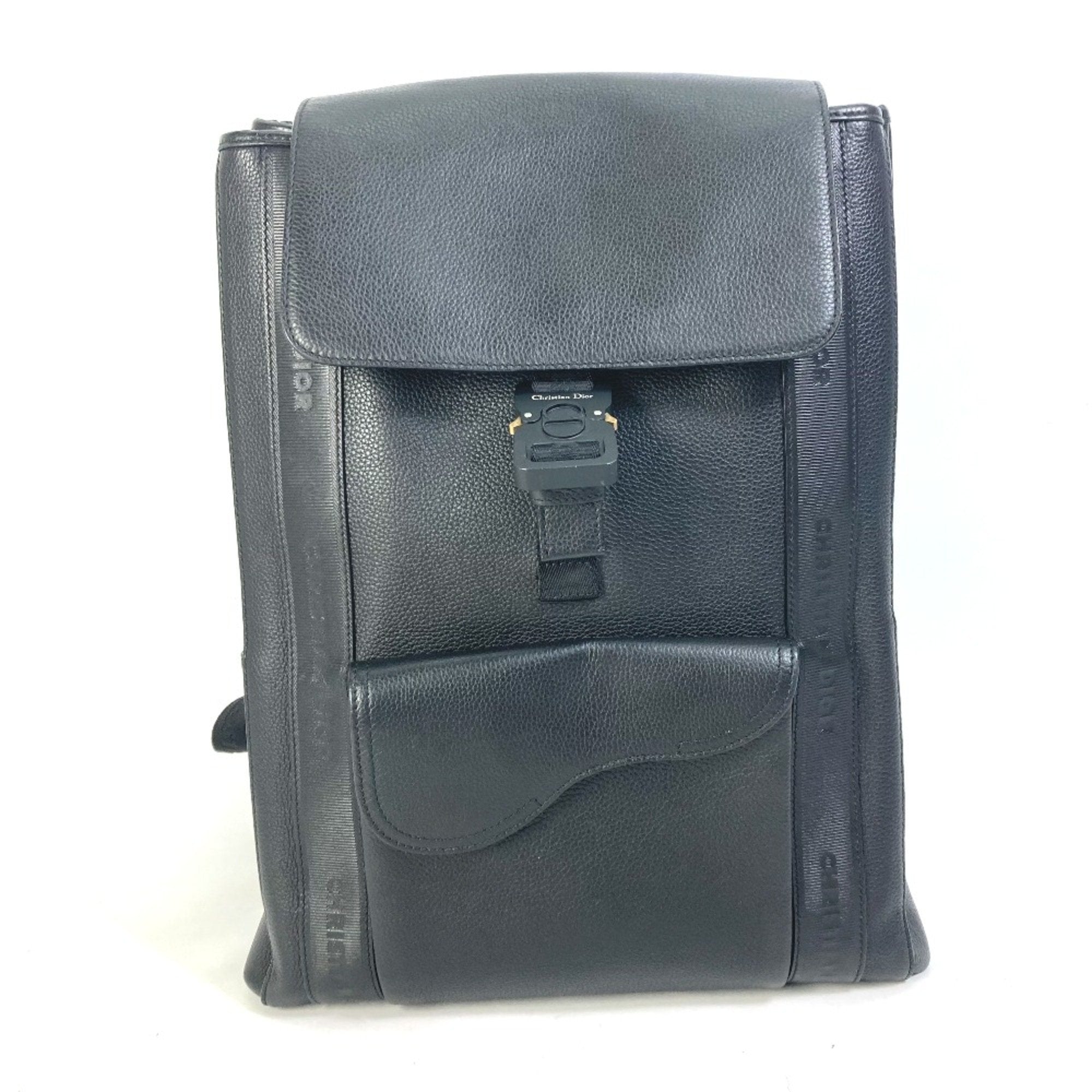 Christian Dior Black Leather Backpack ()