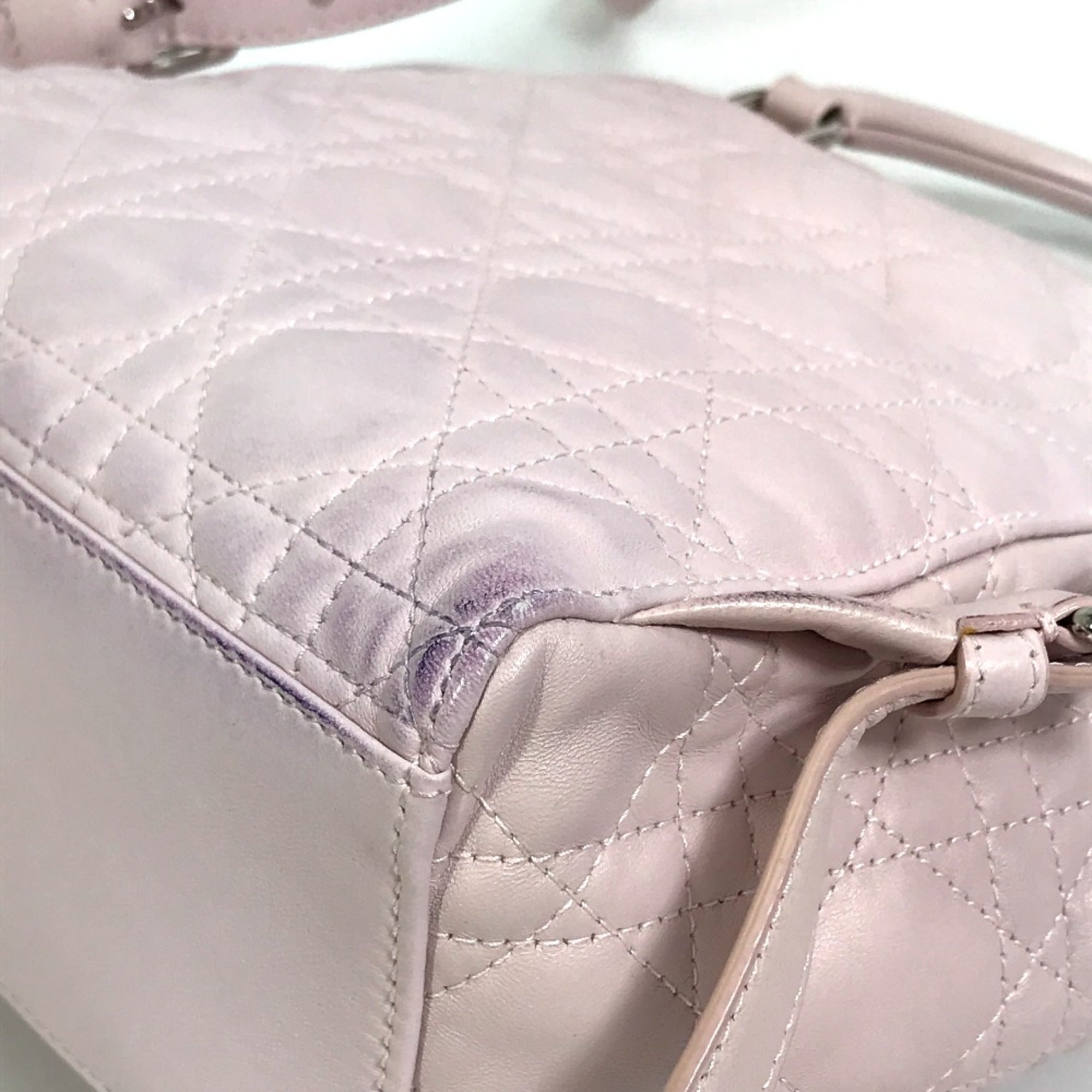 Christian Dior Pink Leather Backpack ()
