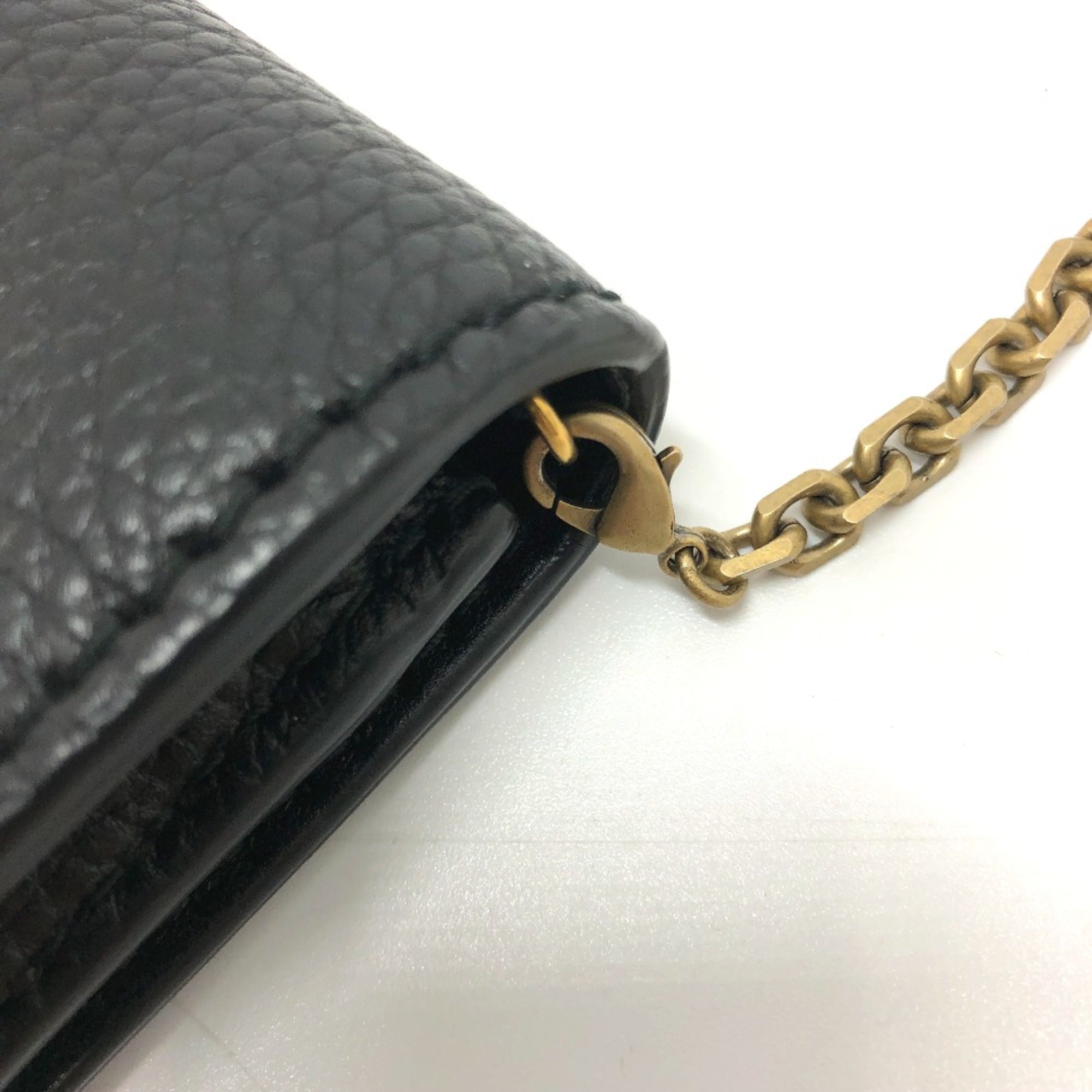 Christian Dior Black Leather Shoulder Bag ()