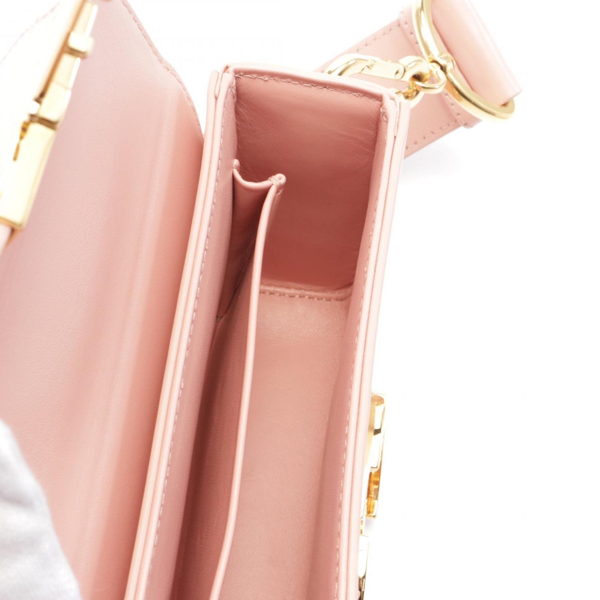 Christian Dior Pink Leather Shoulder Bag ()