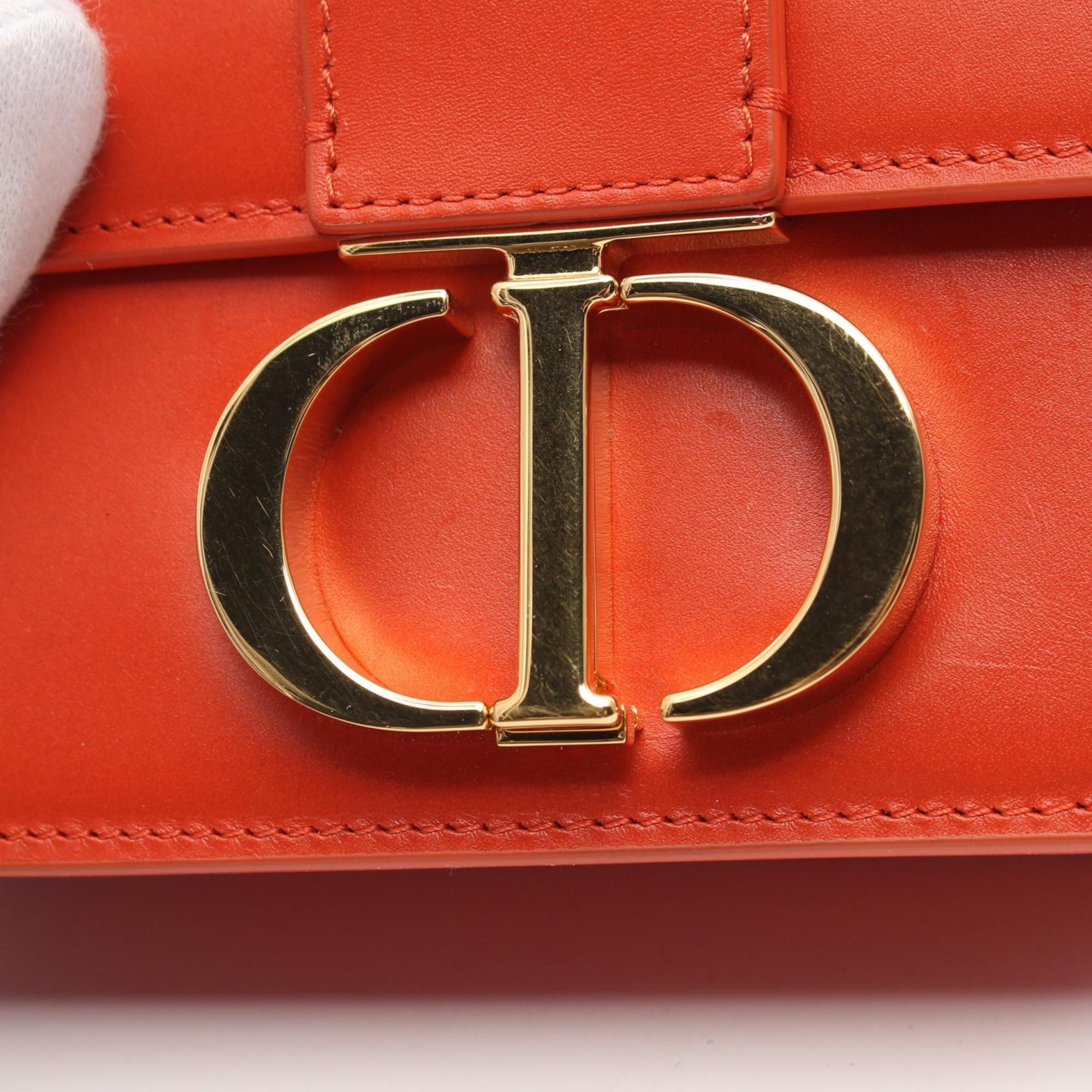 Christian Dior Orange Leather Shoulder Bag ()