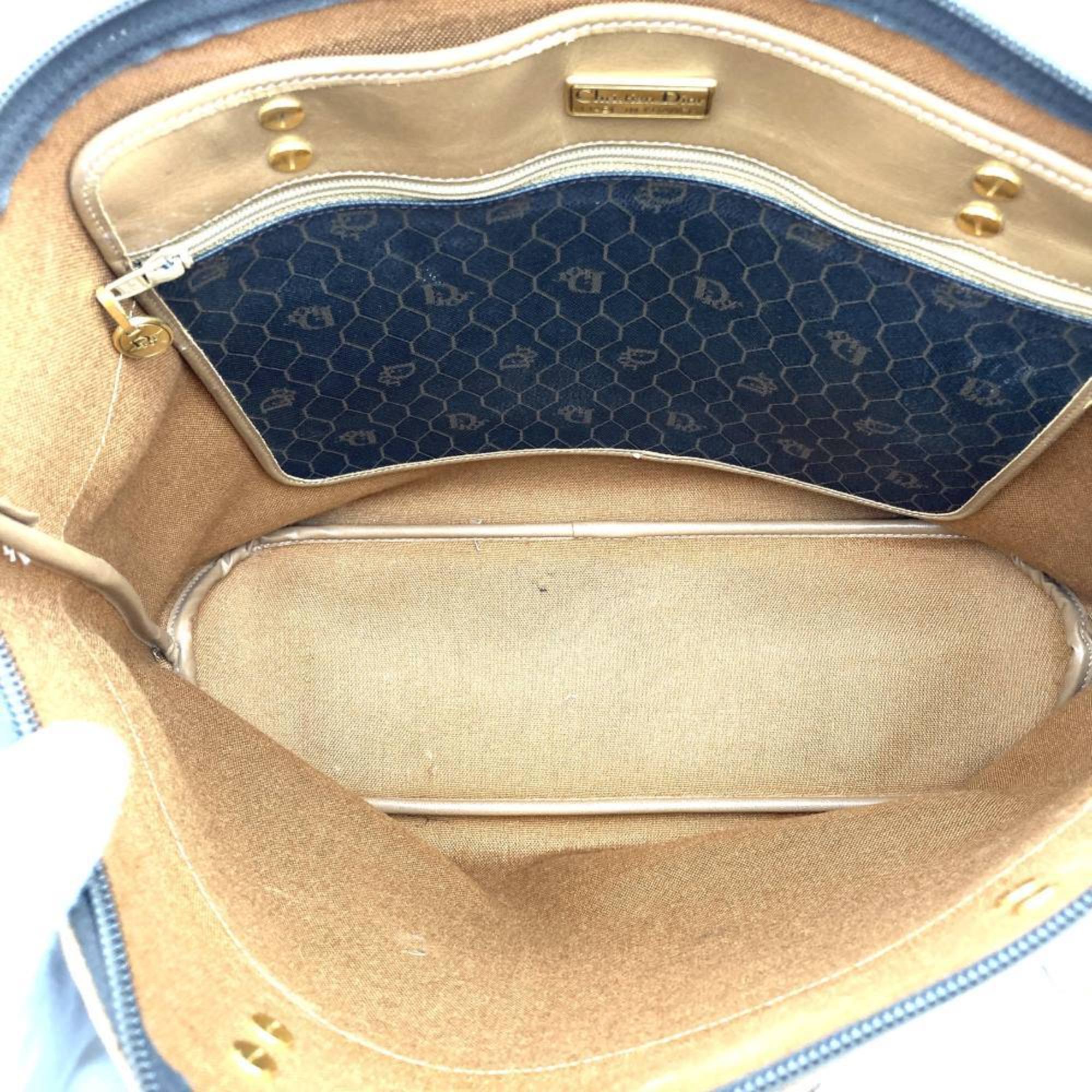 Christian Dior Brown Pvc Shoulder Bag Tote Bag ()