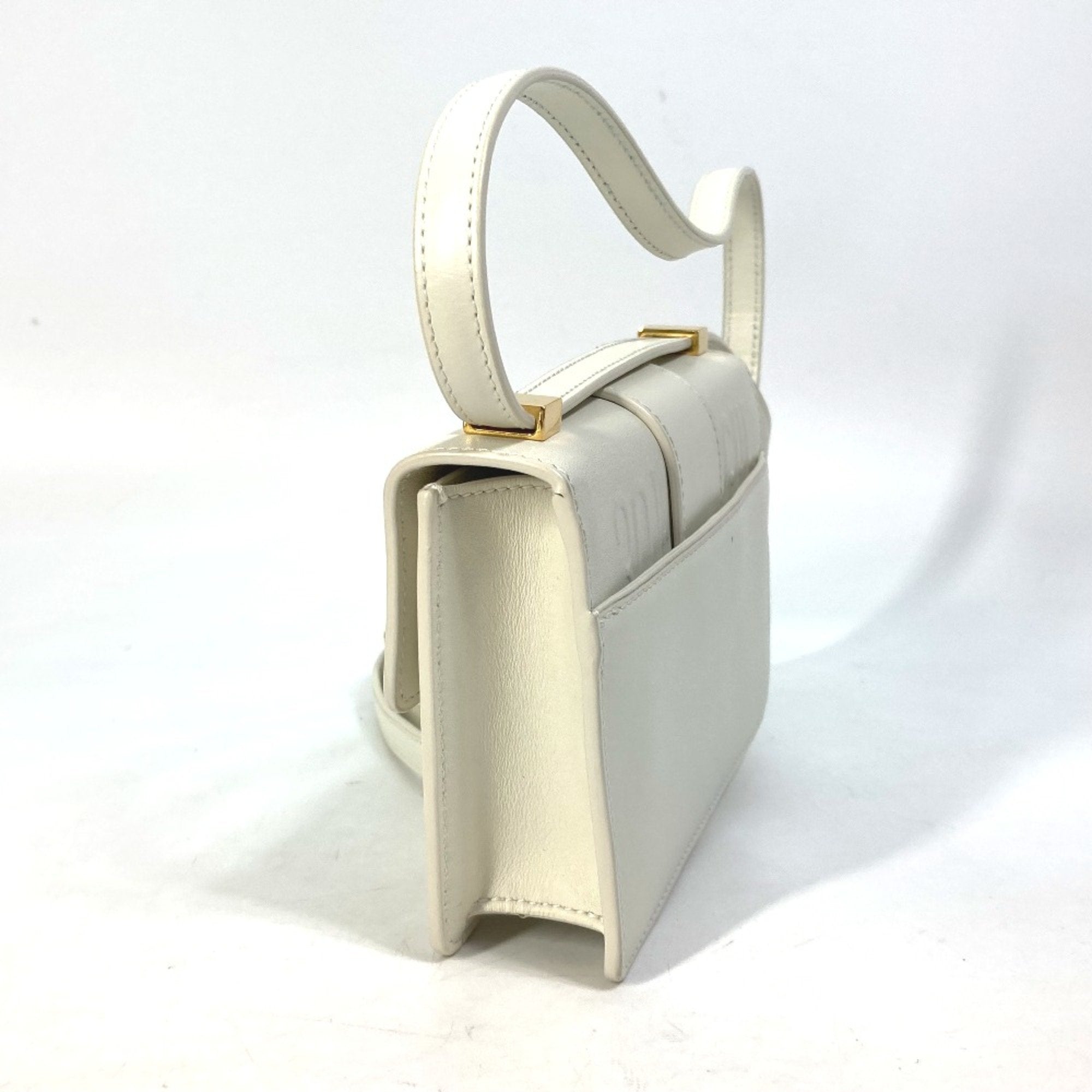 Christian Dior White Leather Shoulder Bag ()