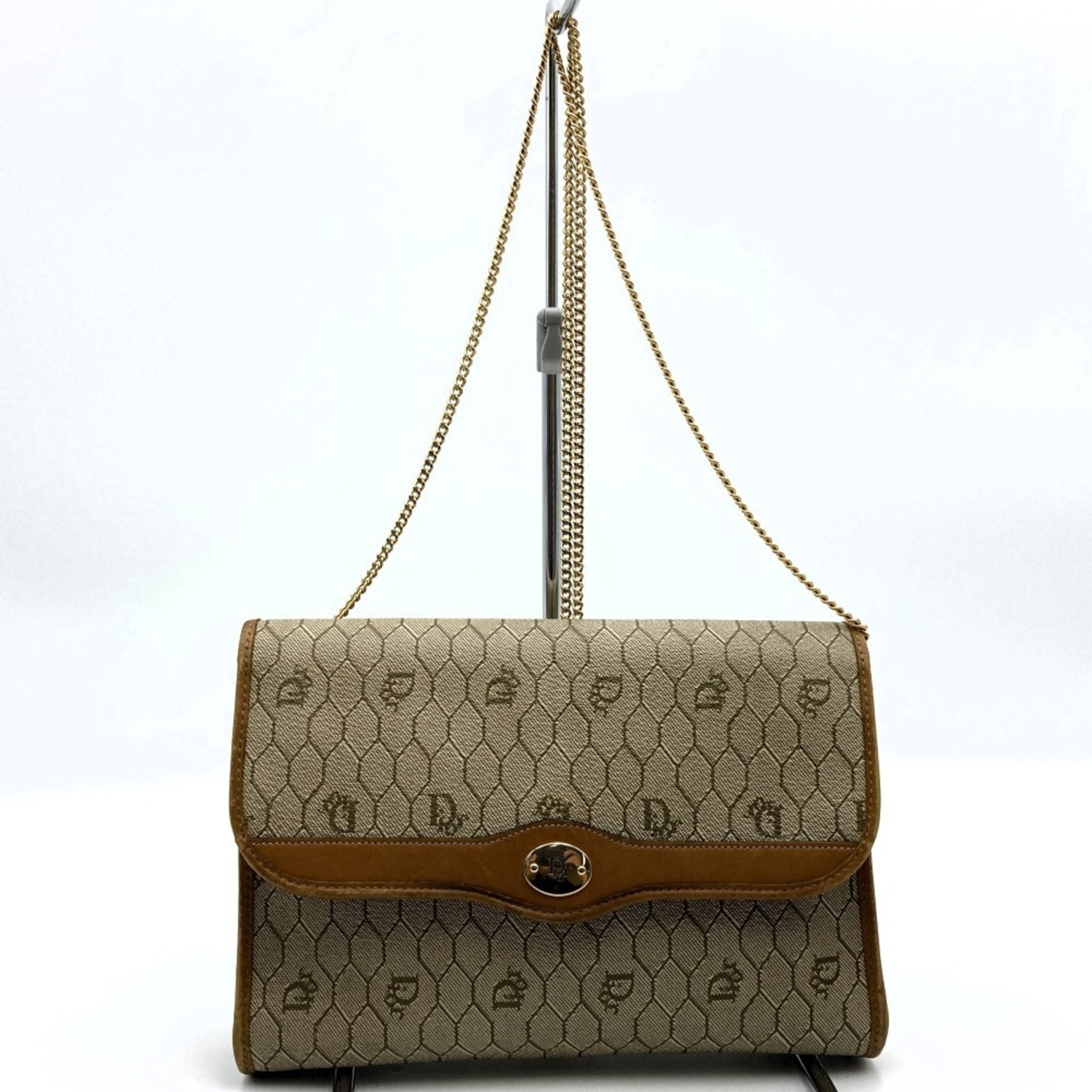 Christian Dior Beige Pvc Shoulder Bag ()