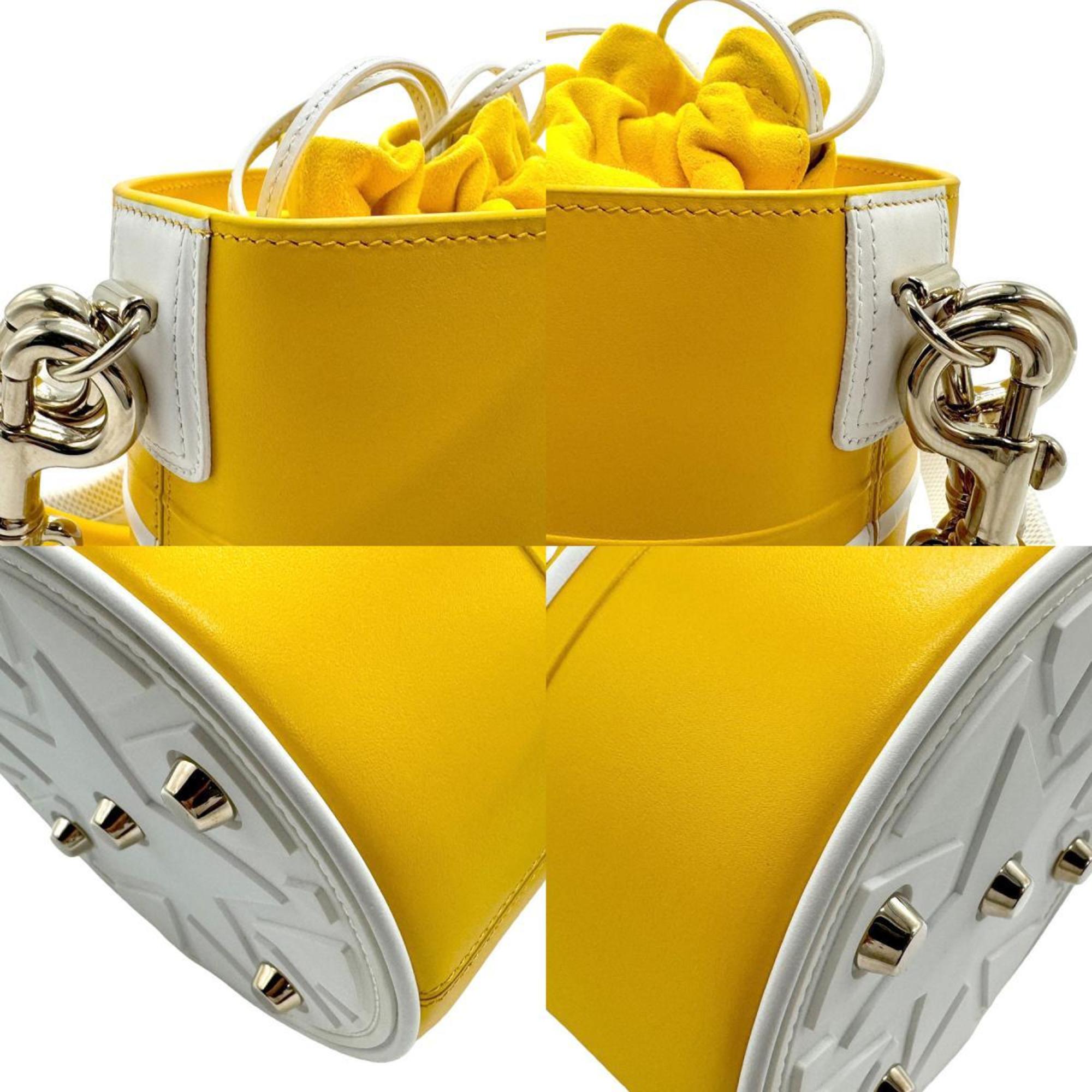 Christian Dior Yellow Leather Handbag Shoulder Bag ()