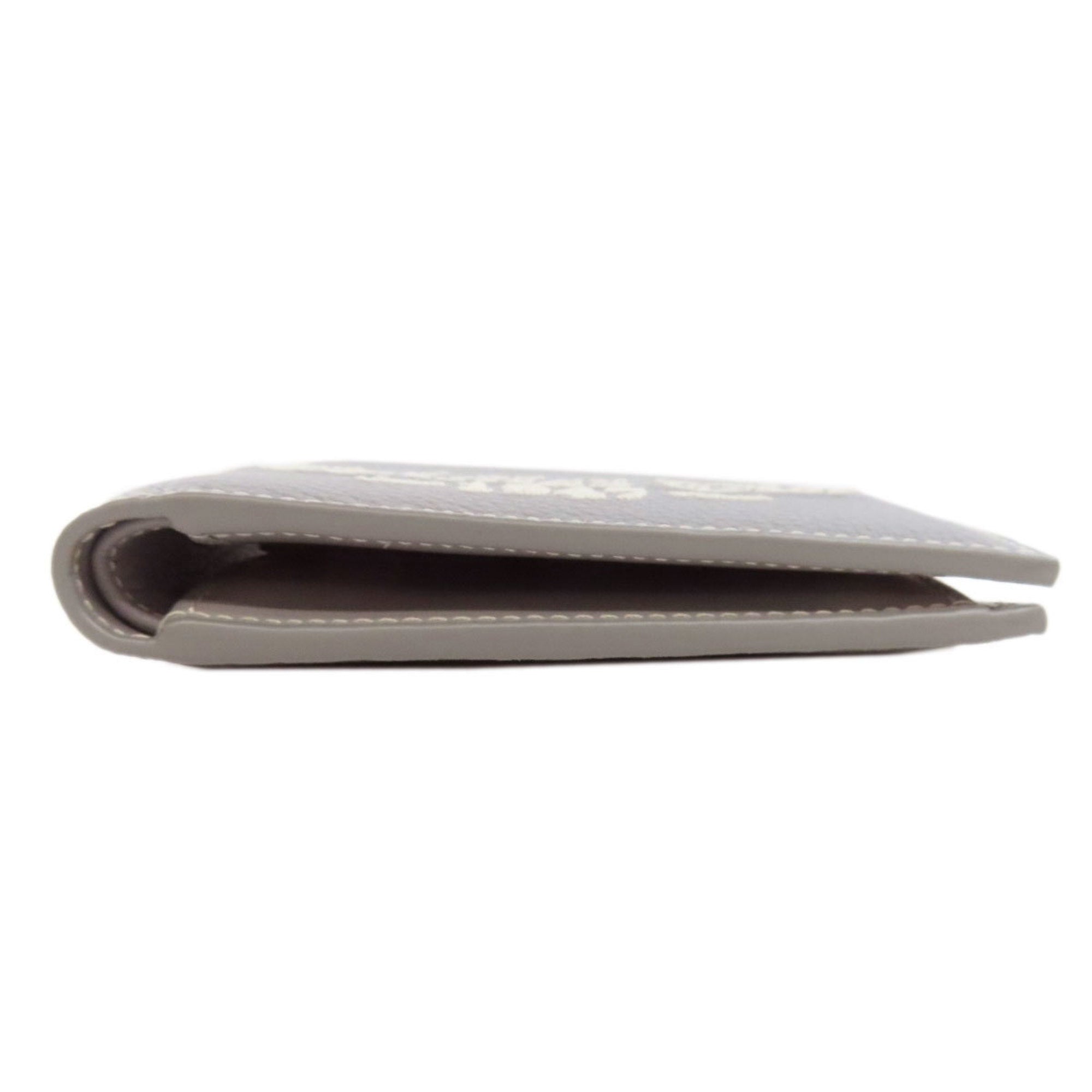 Christian Dior Gray Leather Wallet (Bi-Fold) ()