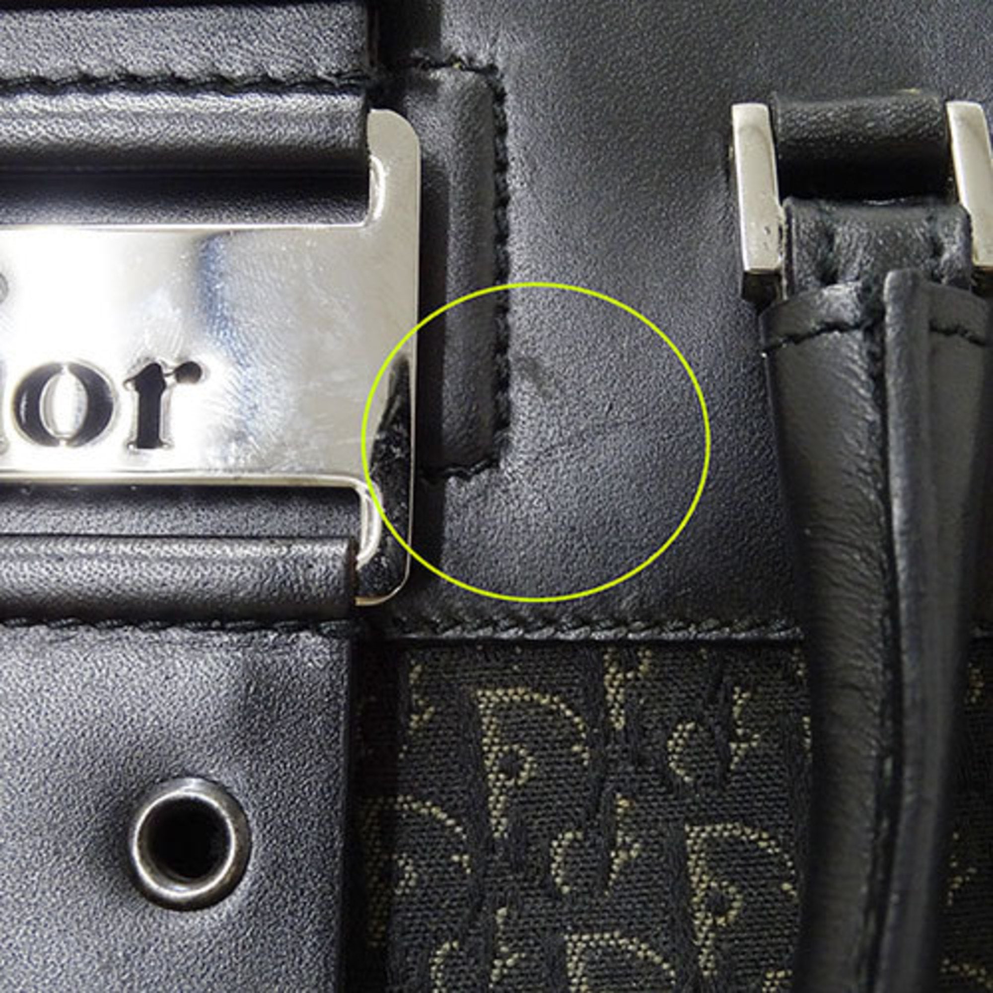 Christian Dior Black Canvas Handbag ()