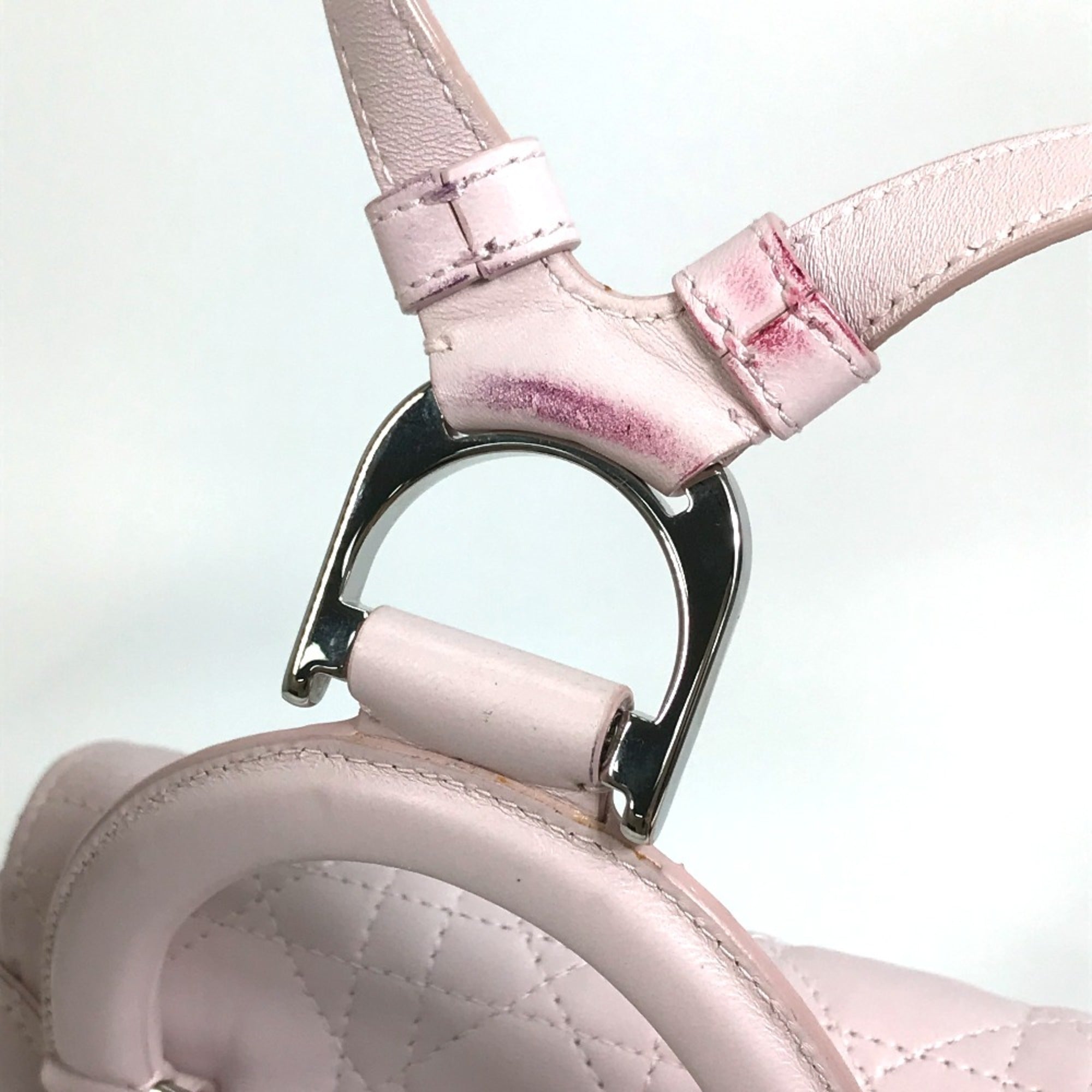 Christian Dior Pink Leather Backpack ()