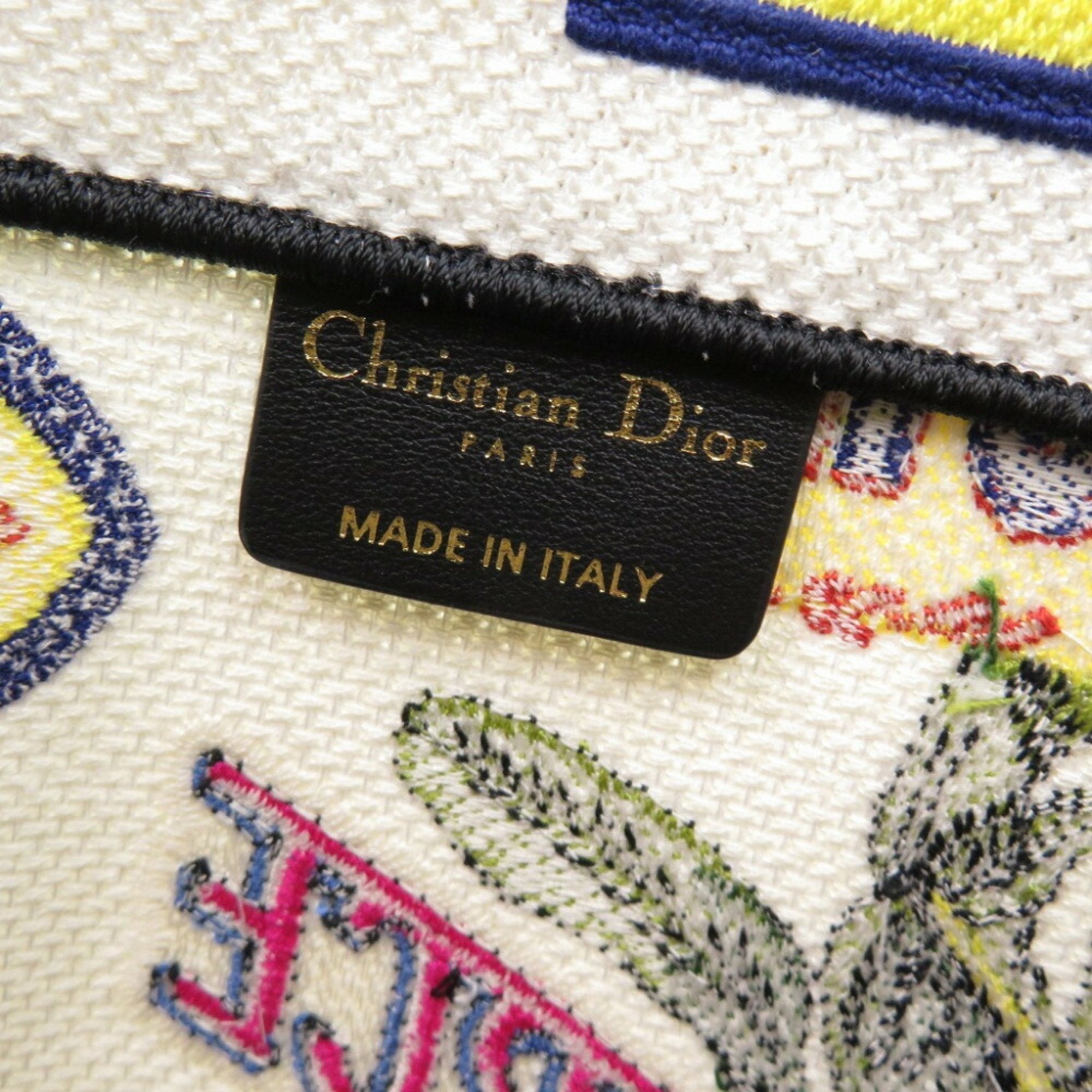 Christian Dior White Canvas Tote Bag ()