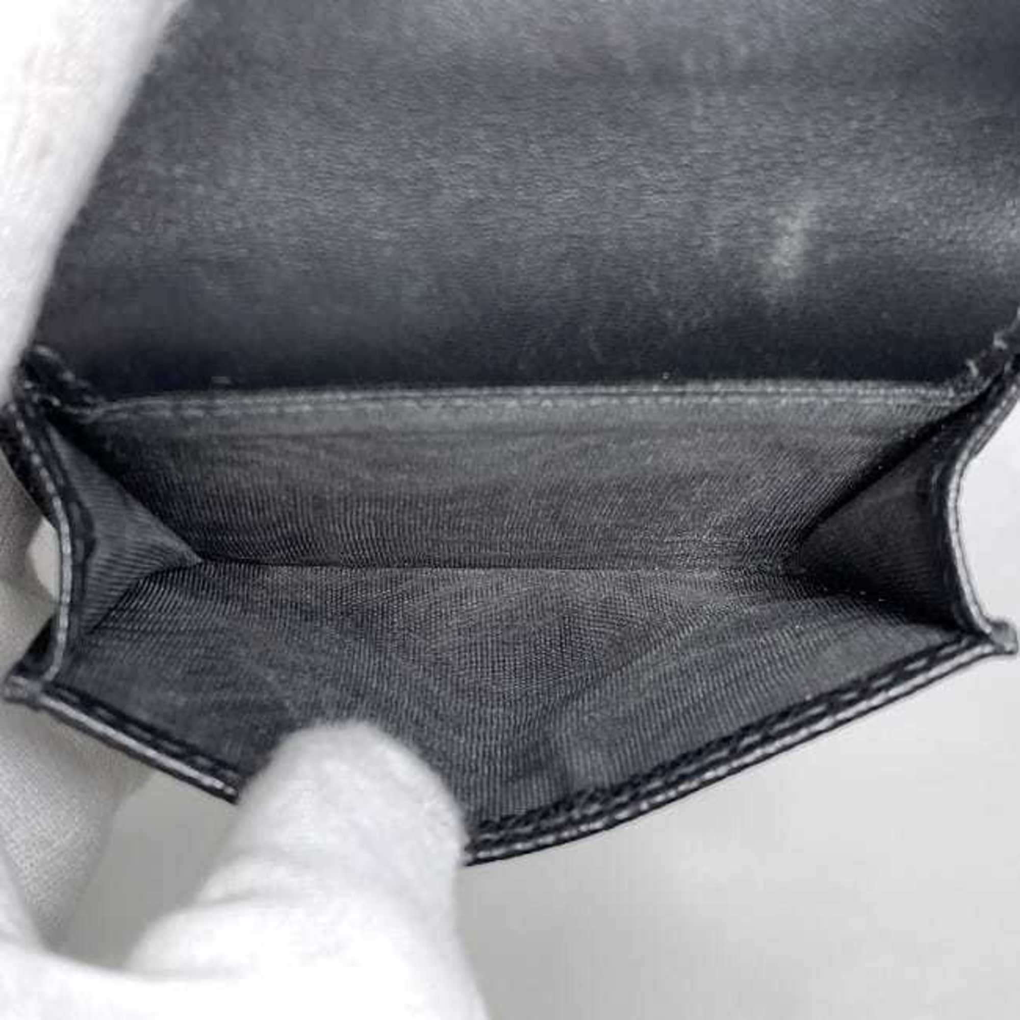 Christian Dior Black Leather Wallet (Tri-Fold) ()