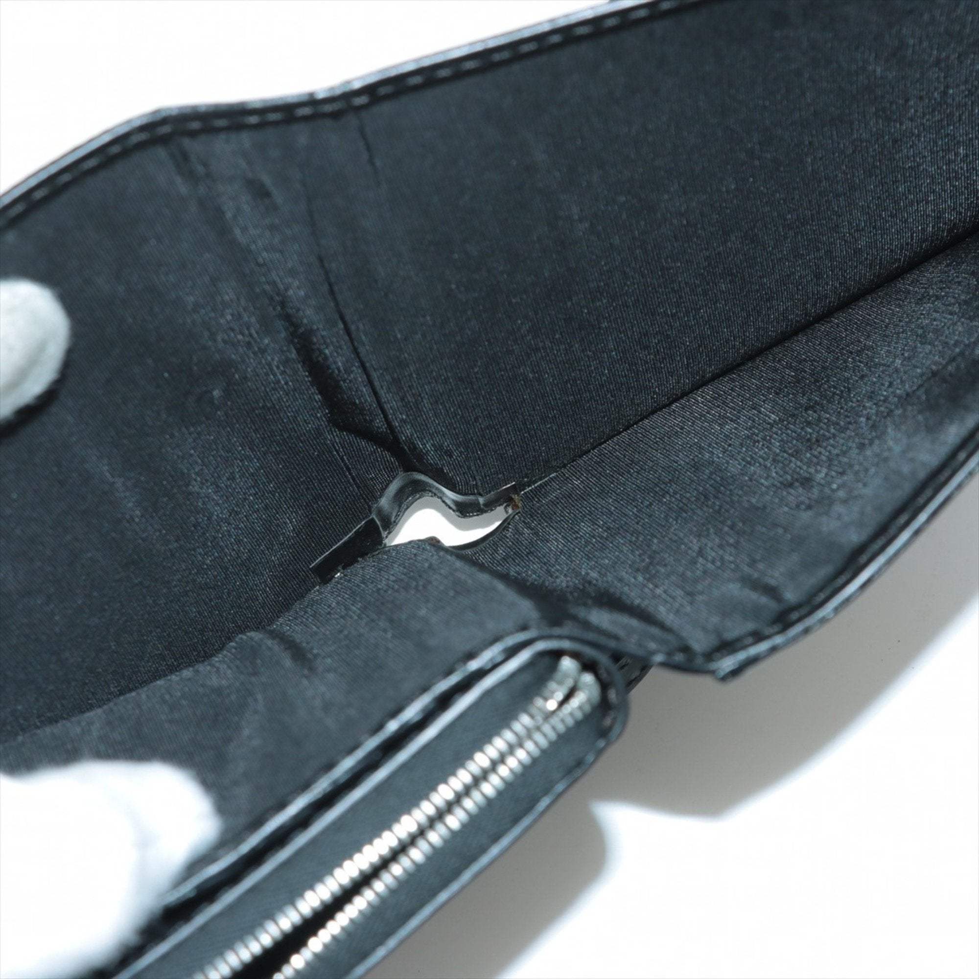 Christian Dior Black Leather Shoulder Bag Tote Bag ()