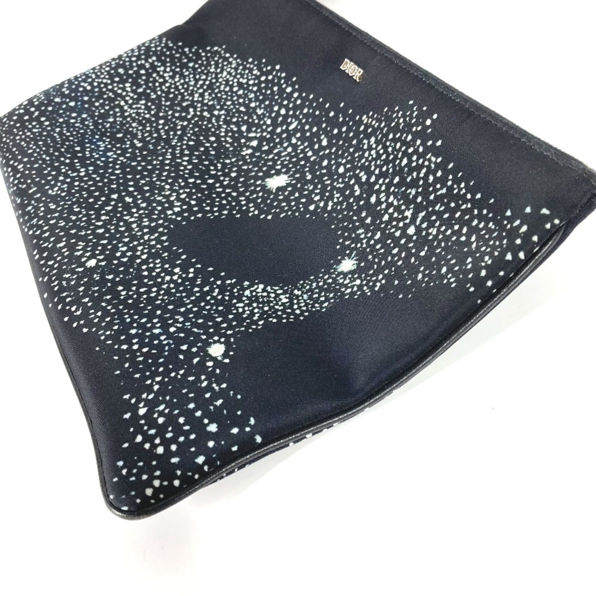Christian Dior Black Nylon Clutch Bag Pouch ()