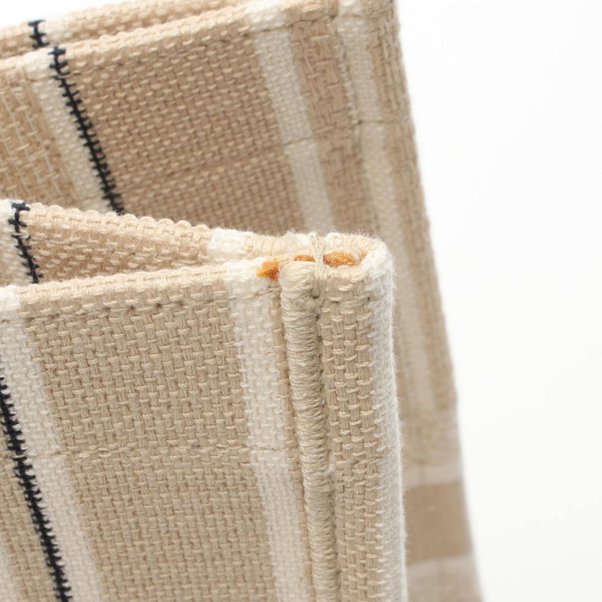 Christian Dior Beige Black White Canvas Tote Bag ()
