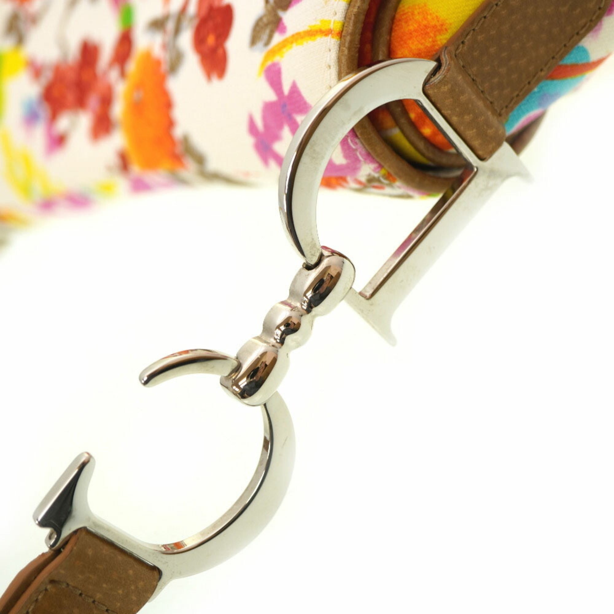 Christian Dior Multi-Color Canvas Leather Shoulder Bag ()
