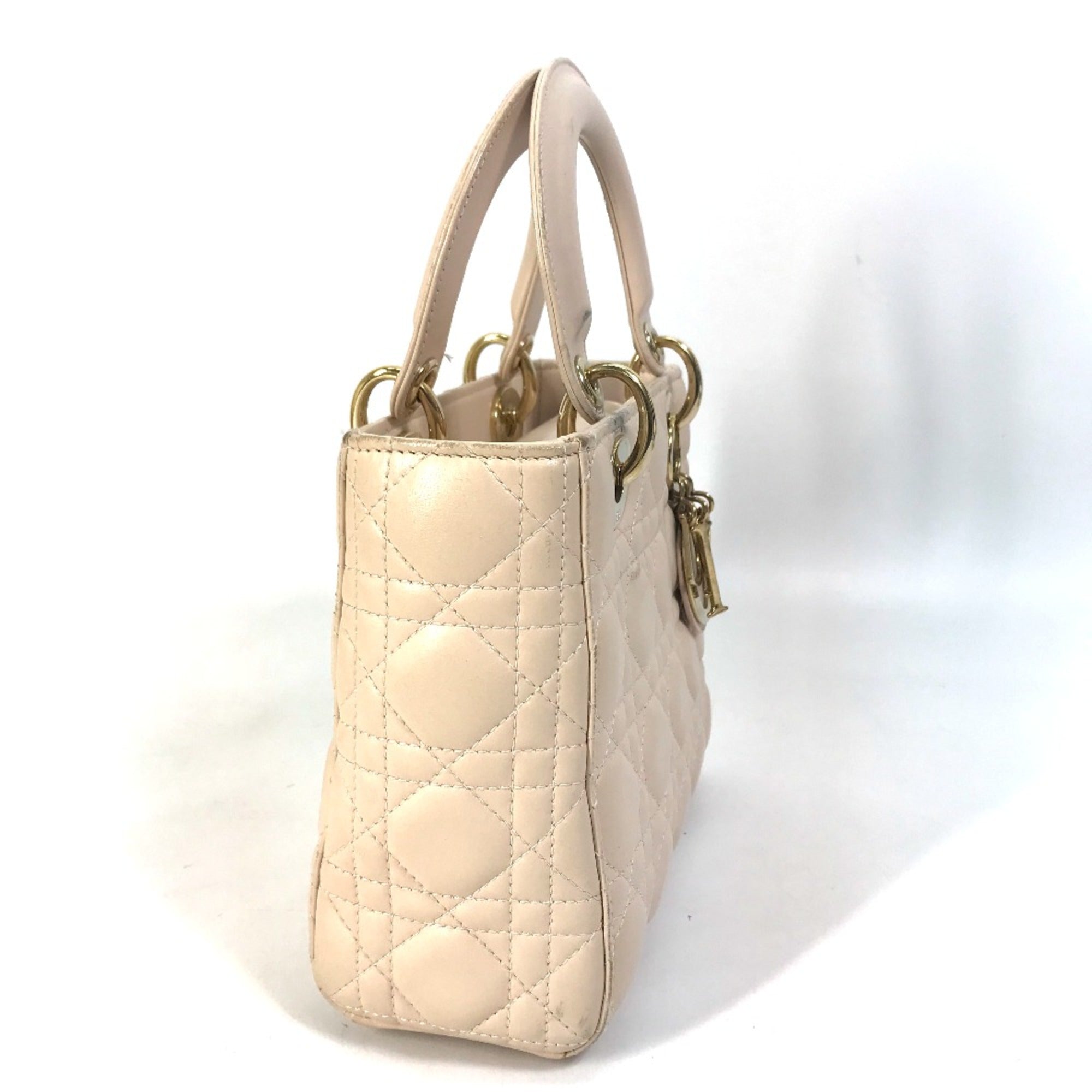 Christian Dior Beige Leather Handbag ()