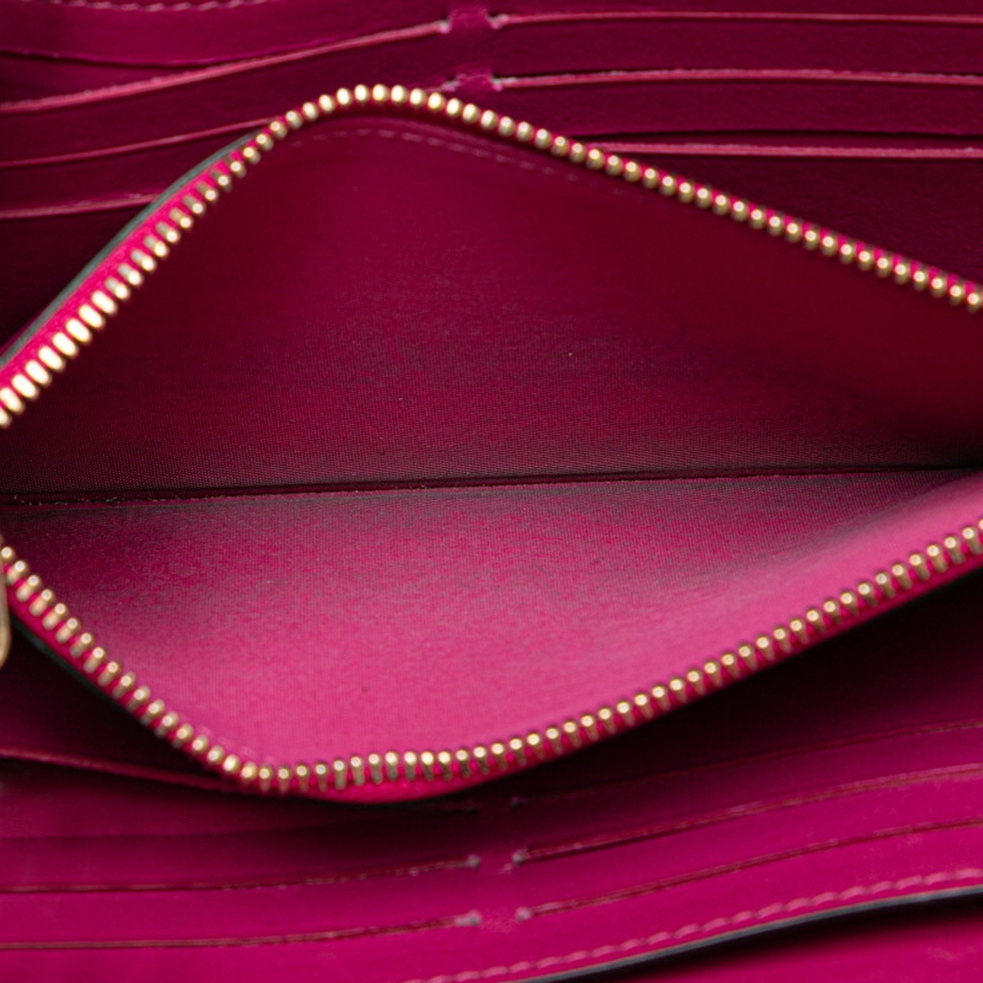 Christian Dior Black Purple Leather Long Wallet (Bi-Fold) ()