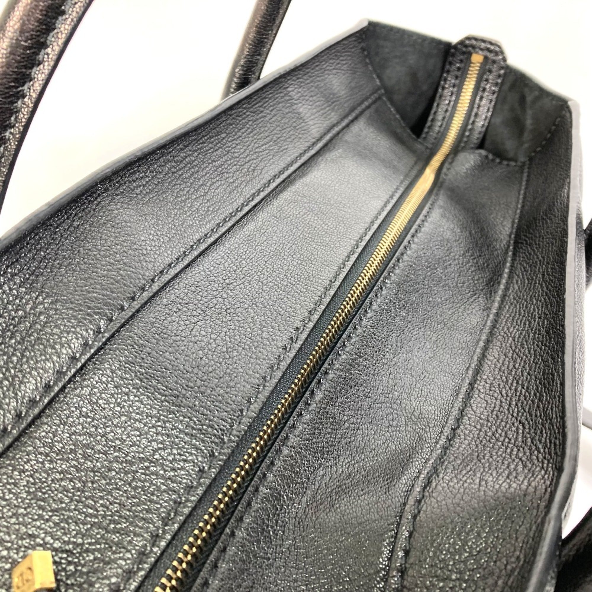 Christian Dior Black Leather Tote Bag ()
