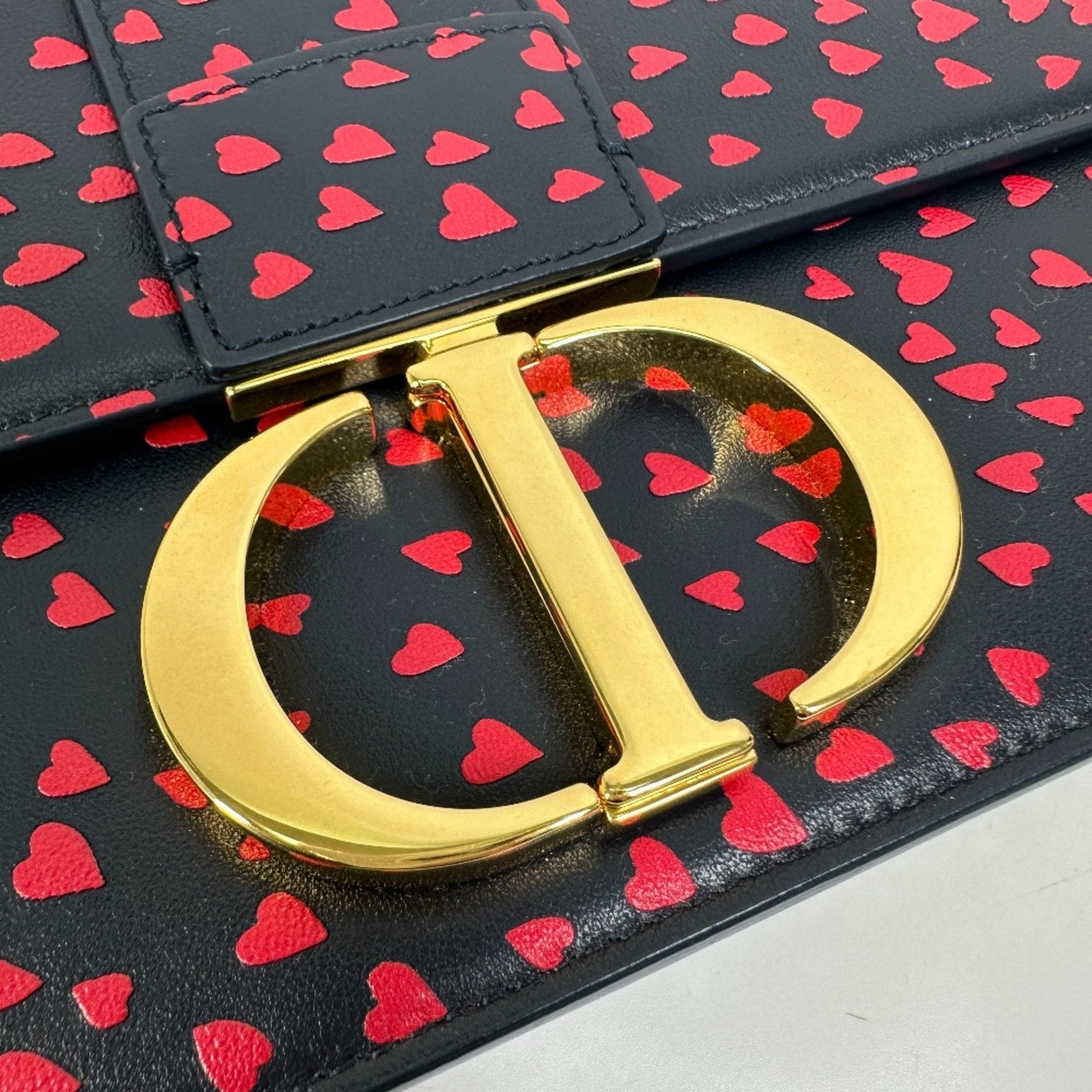 Christian Dior Black Leather Shoulder Bag ()
