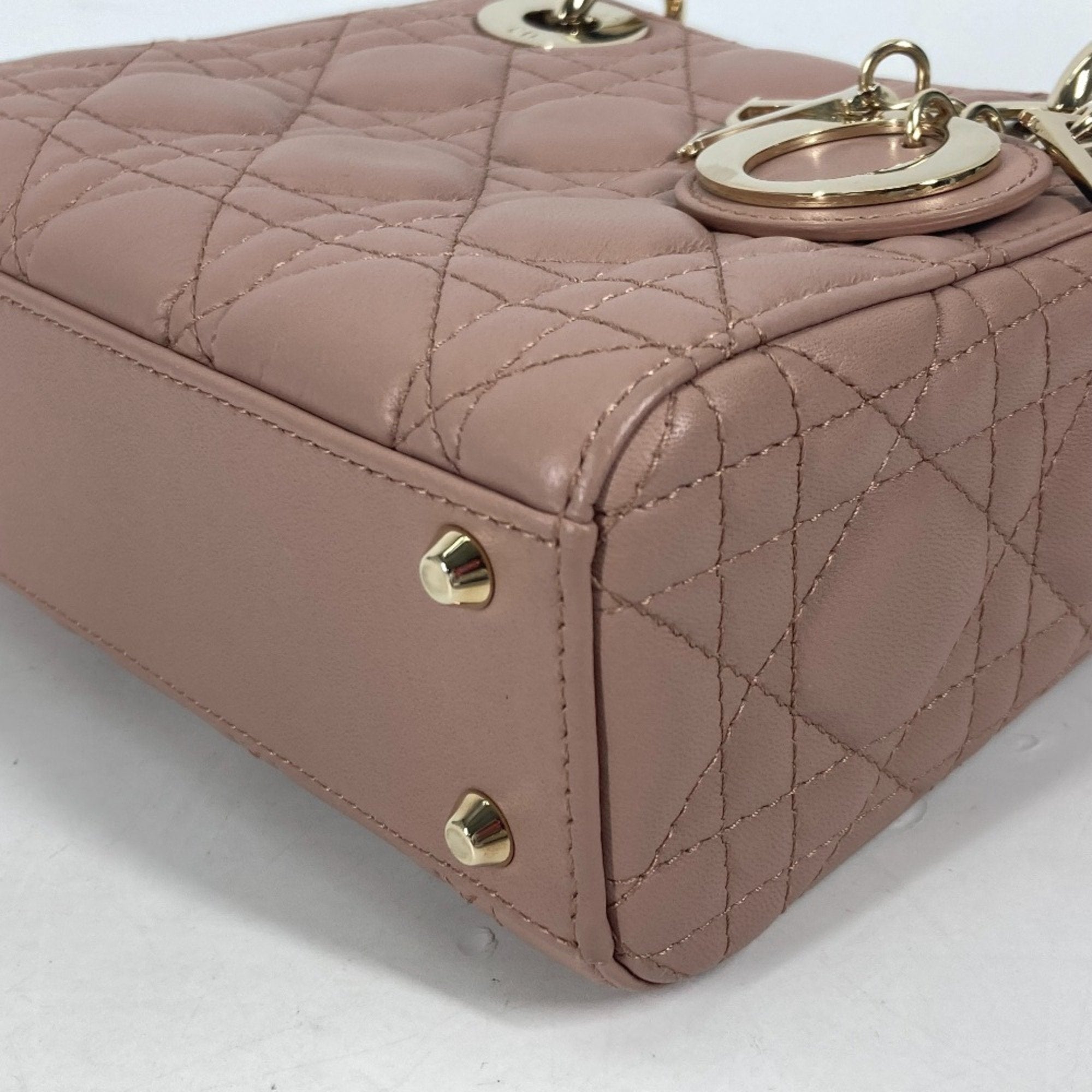 Christian Dior Beige Leather Handbag ()