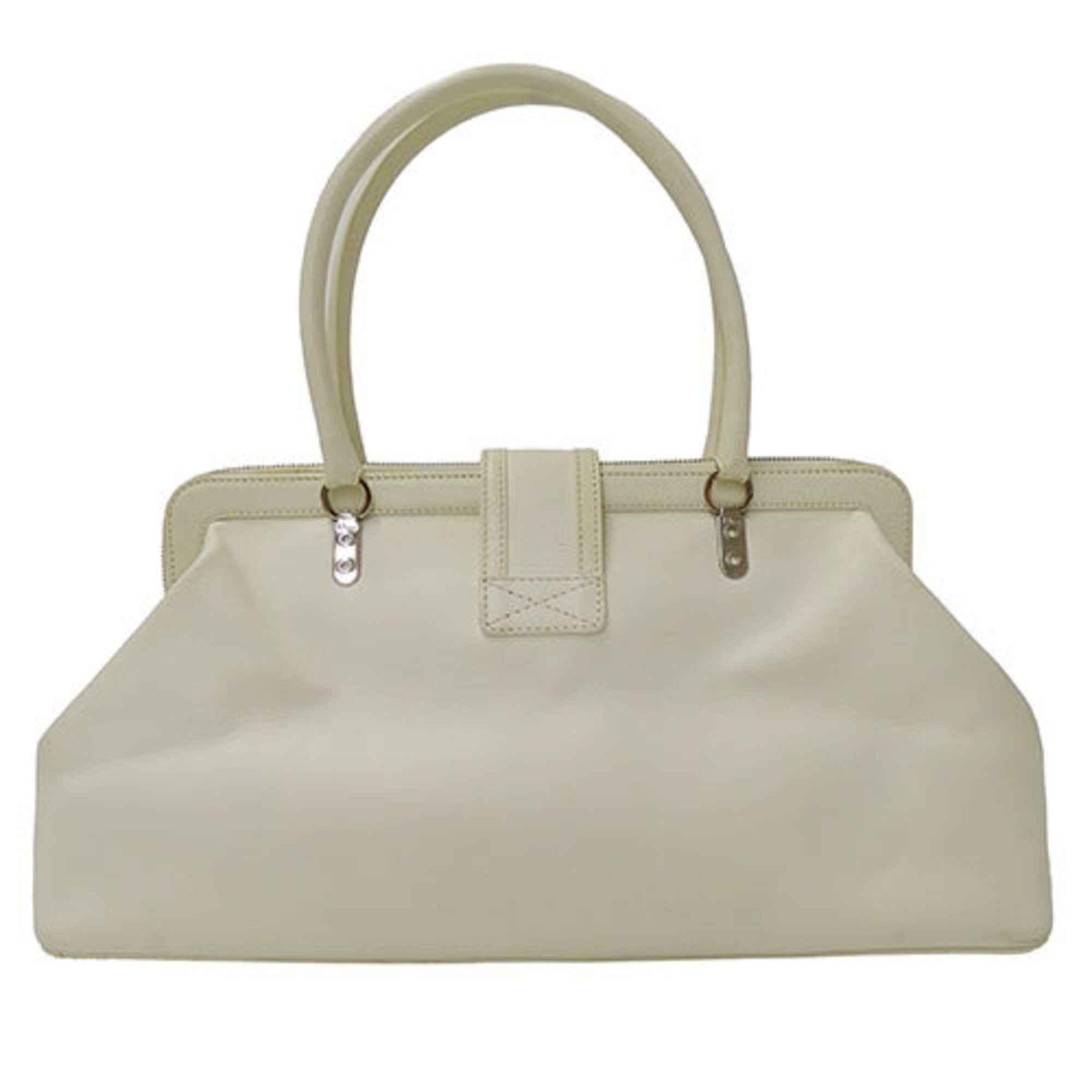 Christian Dior White Leather Handbag ()