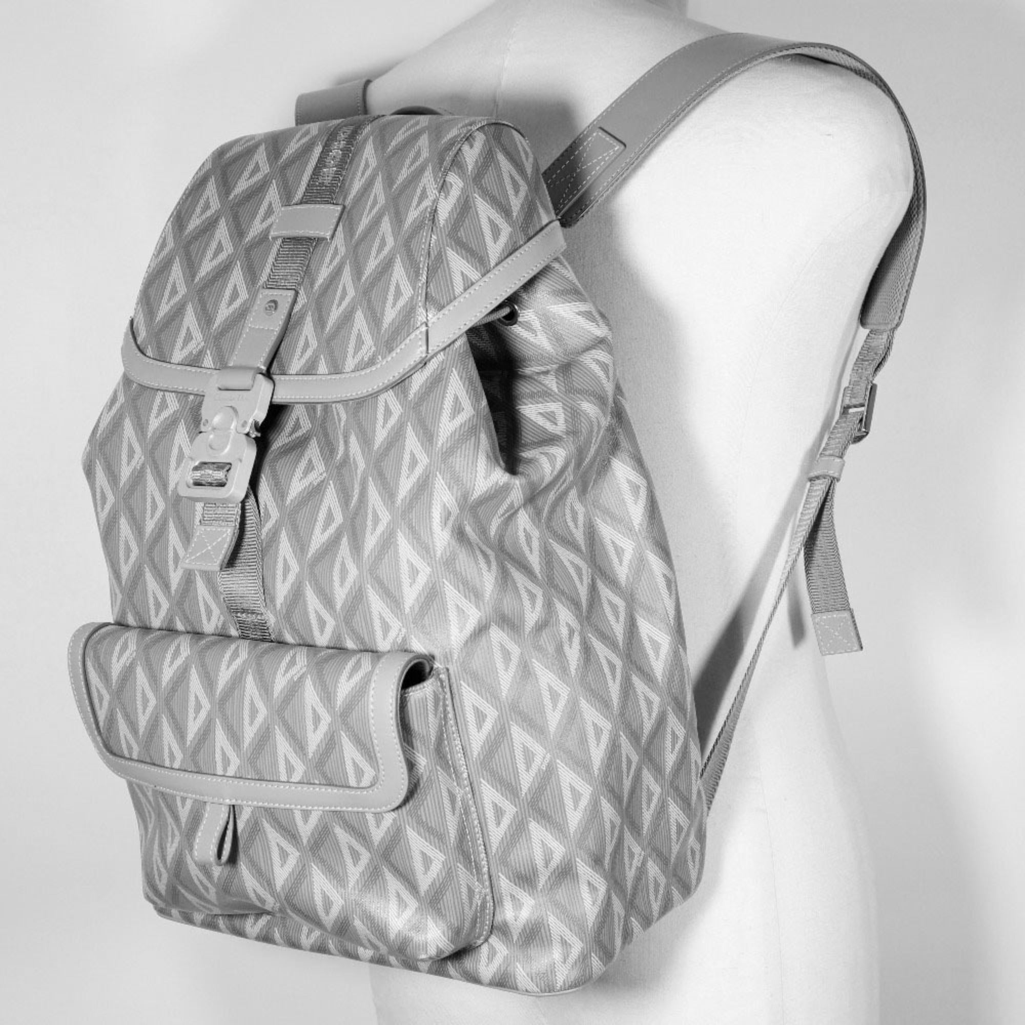 Christian Dior Gray Pvc Backpack ()