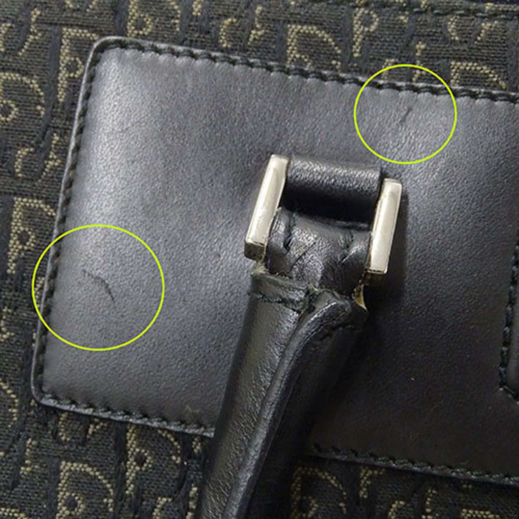 Christian Dior Black Canvas Handbag ()