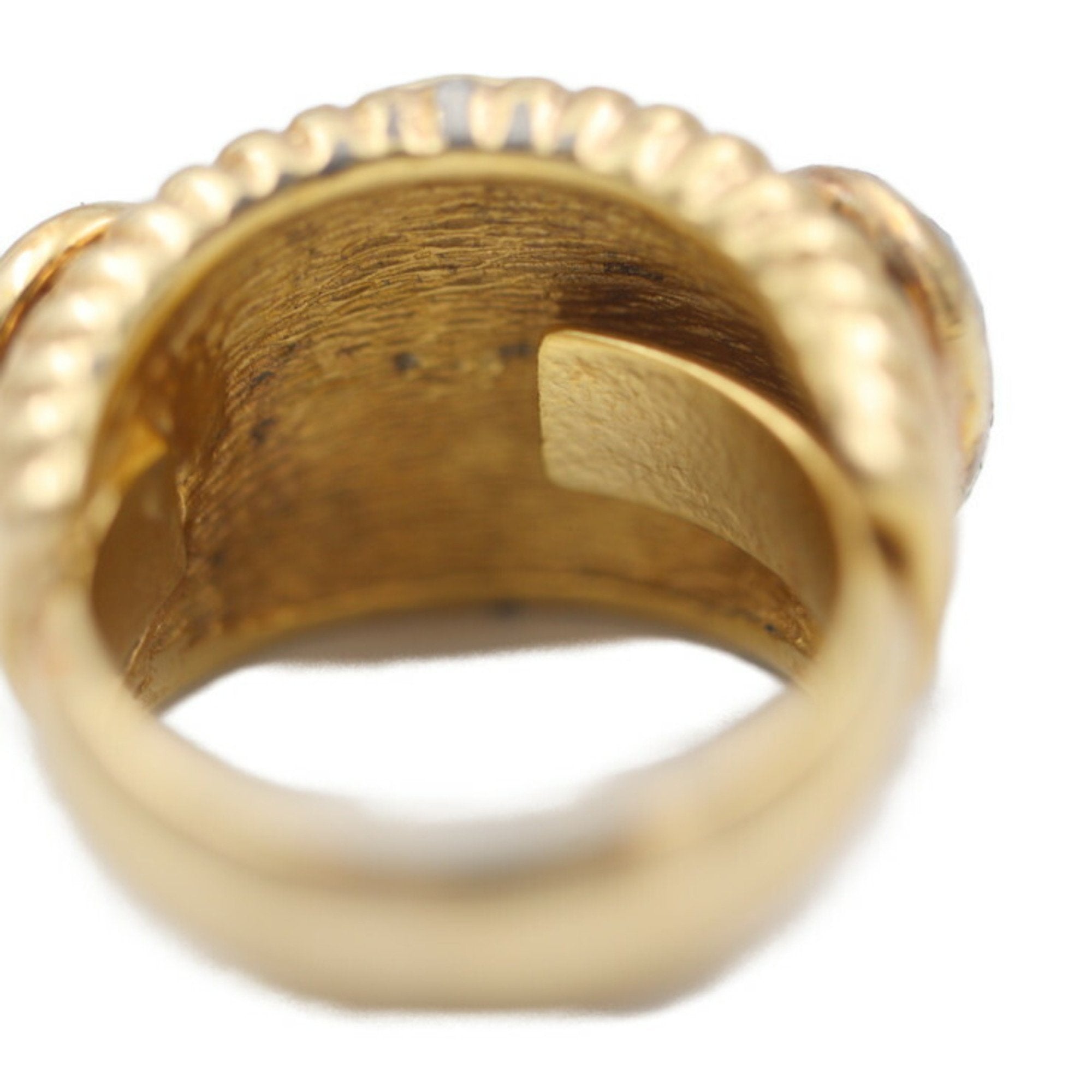 Christian Dior Gold Metal Band Ring ()