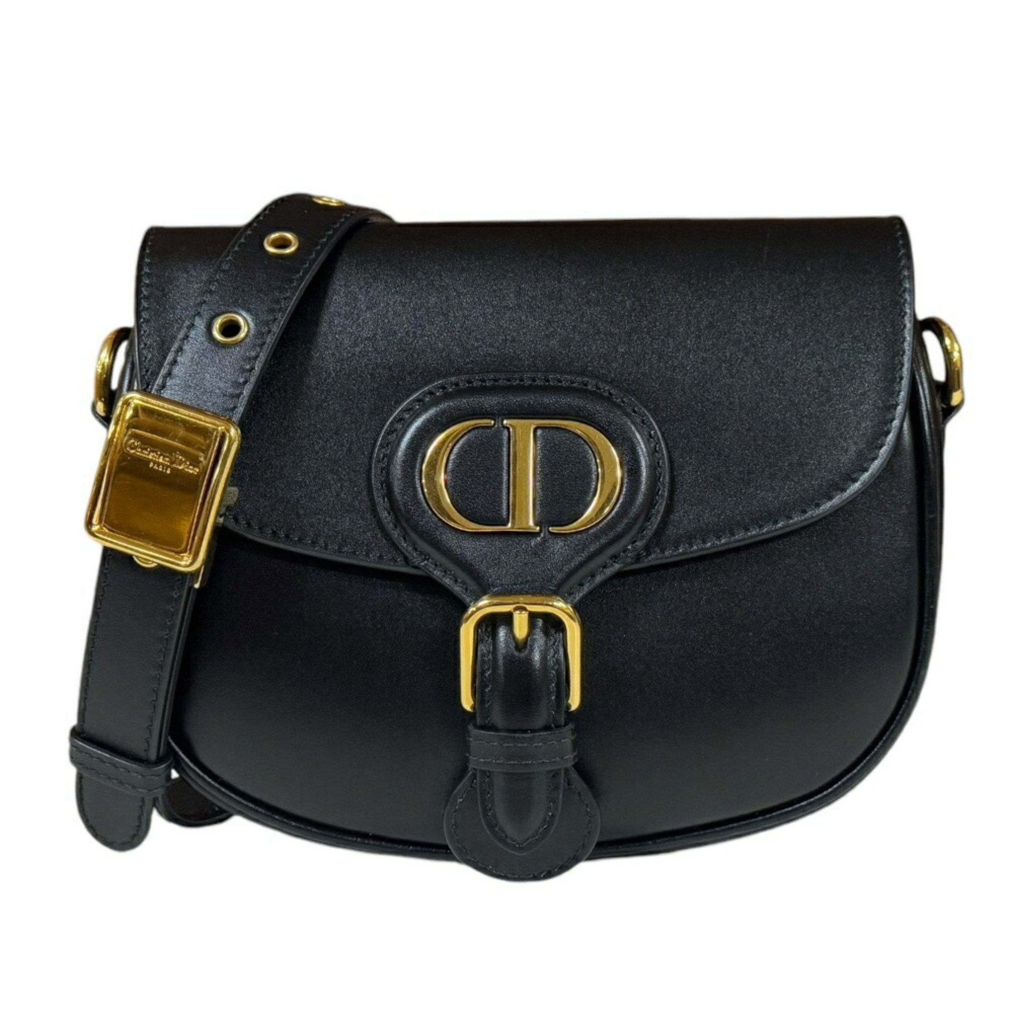 Christian Dior Black Leather Shoulder Bag ()
