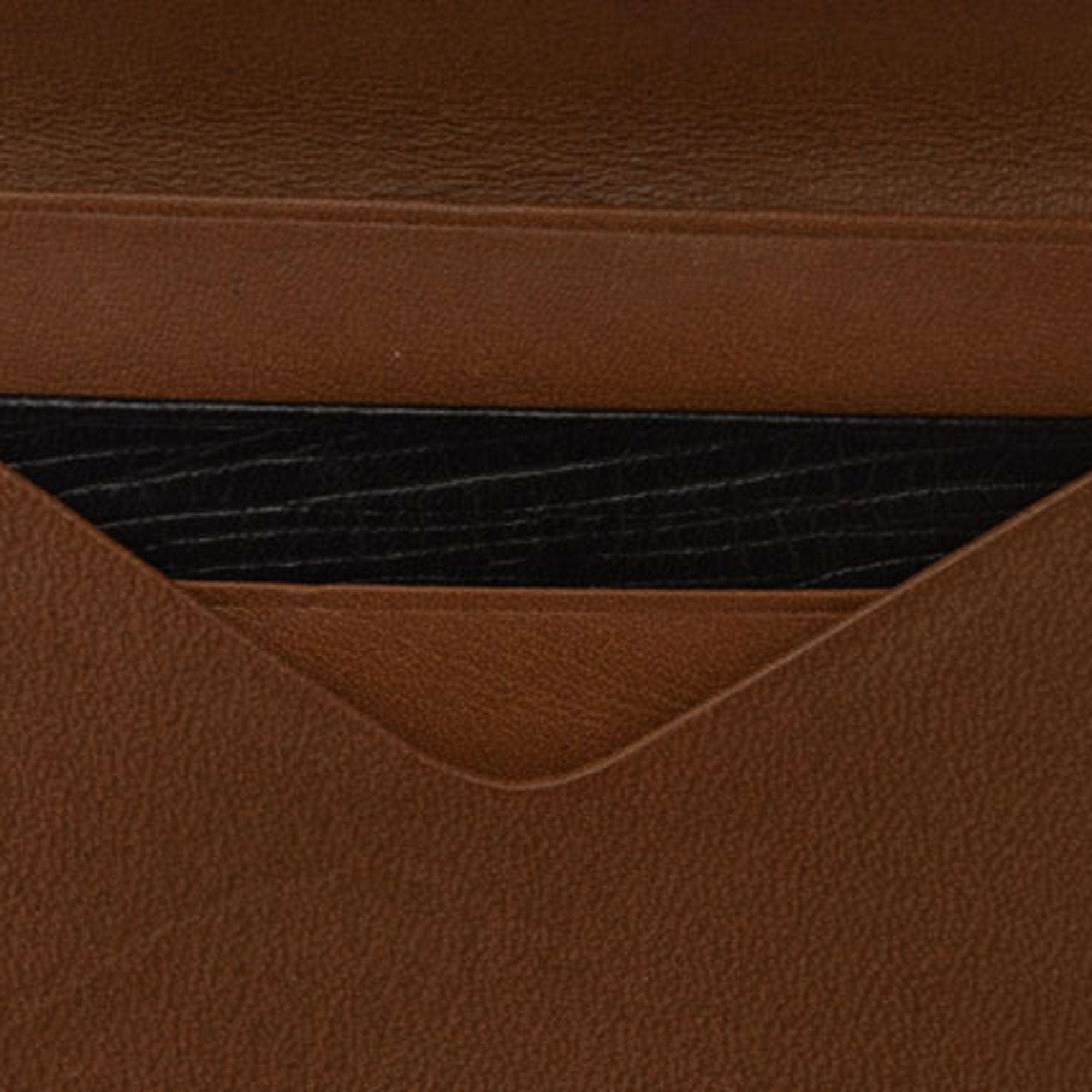 Christian Dior Black Brown Leather Wallet (Bi-Fold) ()