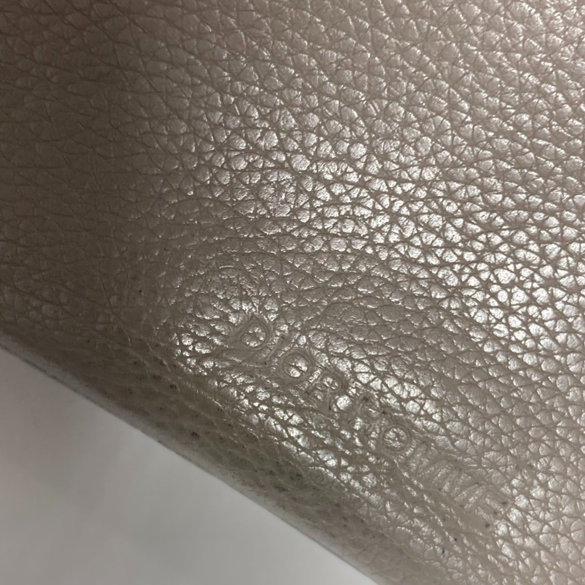 Christian Dior Gray Leather Clutch Bag ()