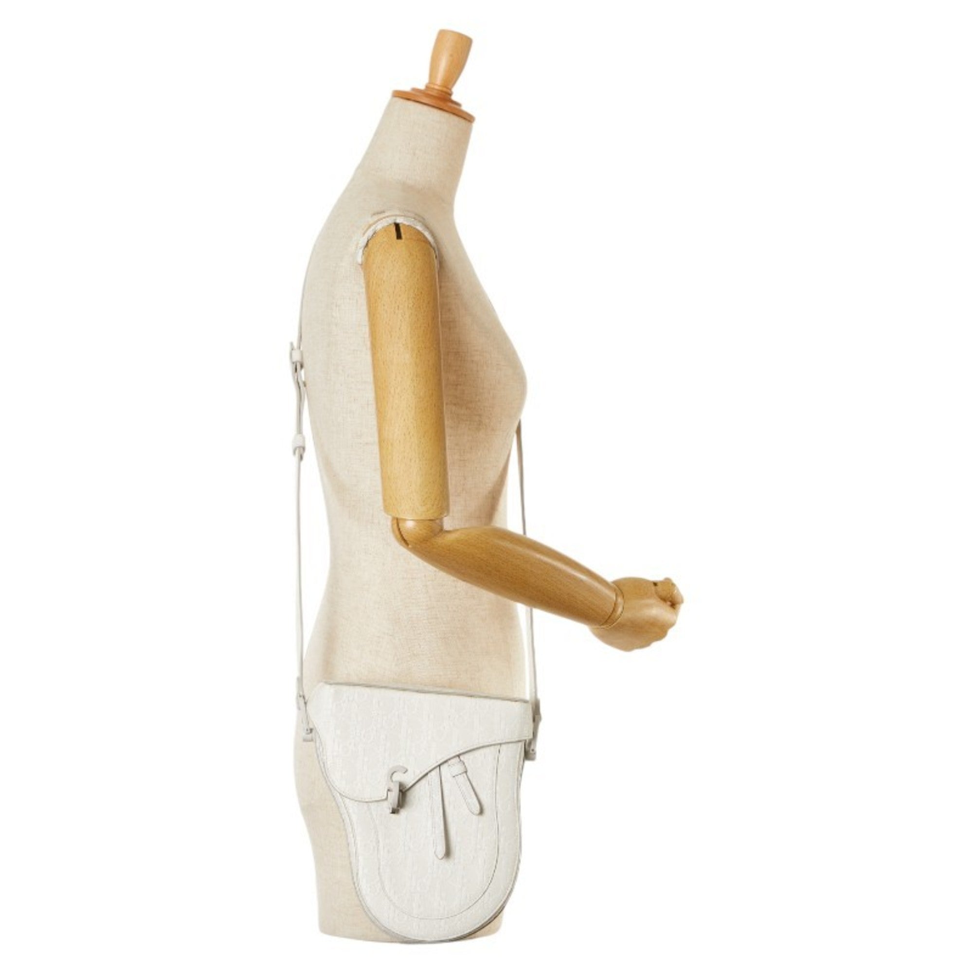 Christian Dior White Leather Shoulder Bag ()