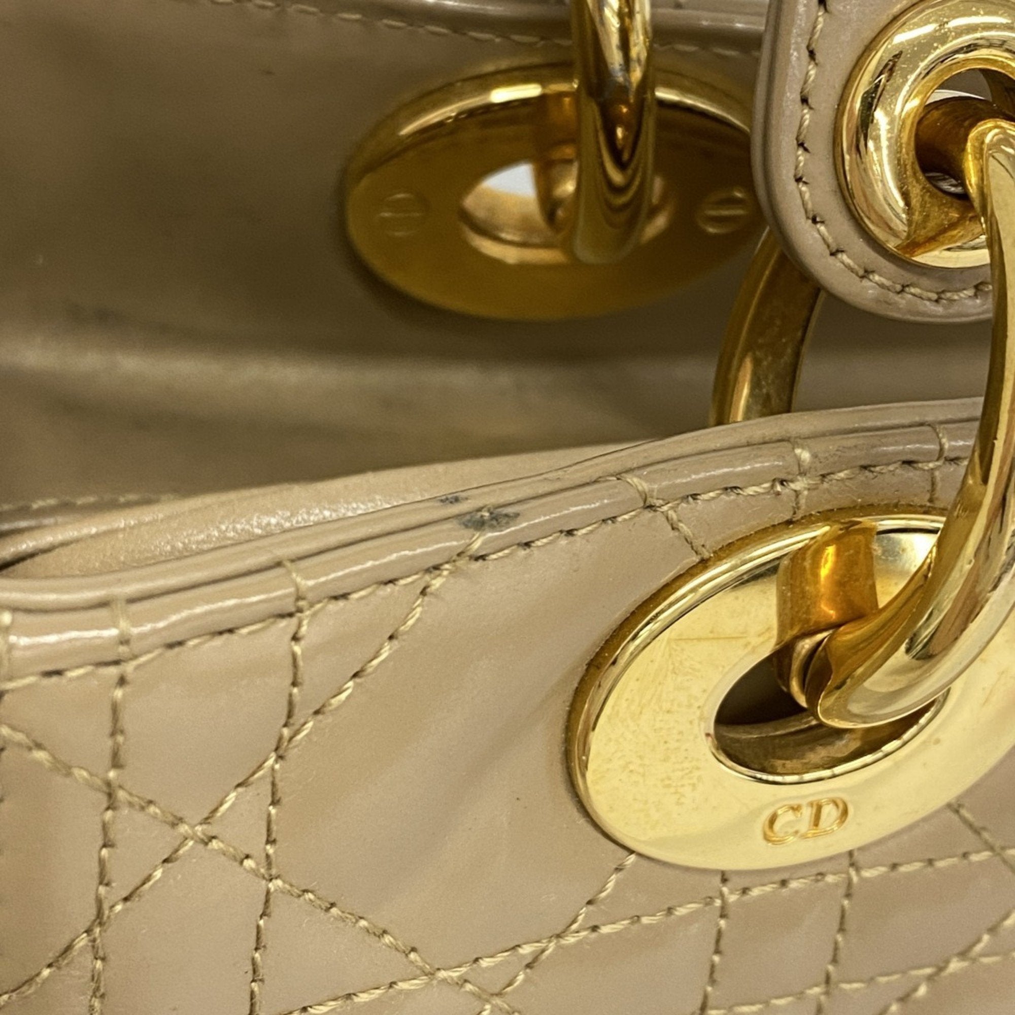 Christian Dior Brown Leather Handbag ()