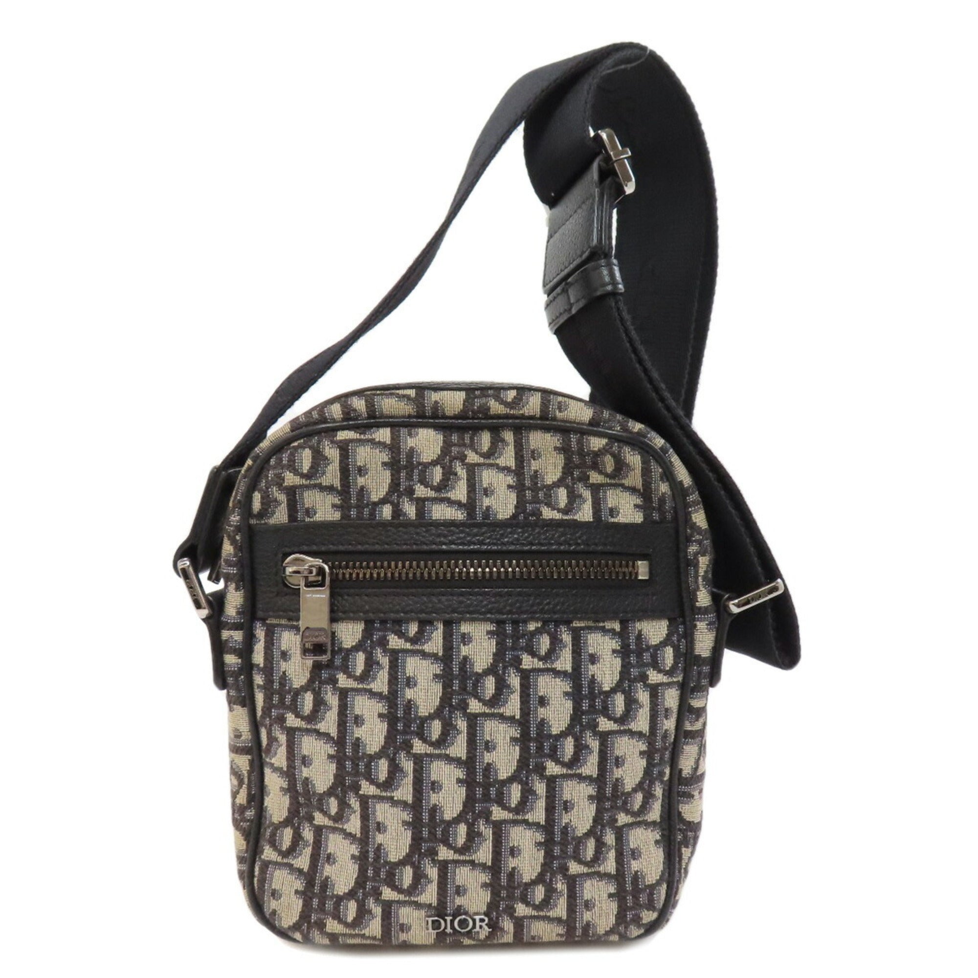 Christian Dior Black Canvas Shoulder Bag ()