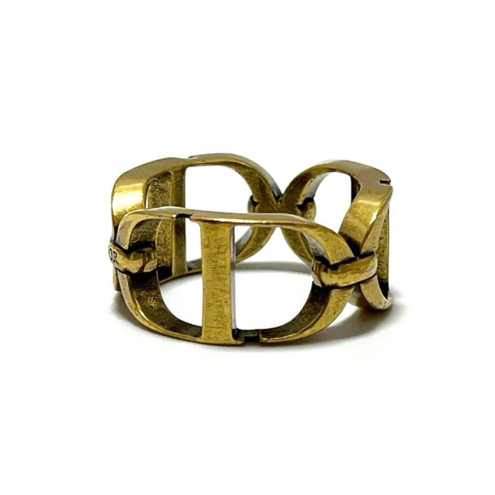 Christian Dior Gold Metal Band Ring ()