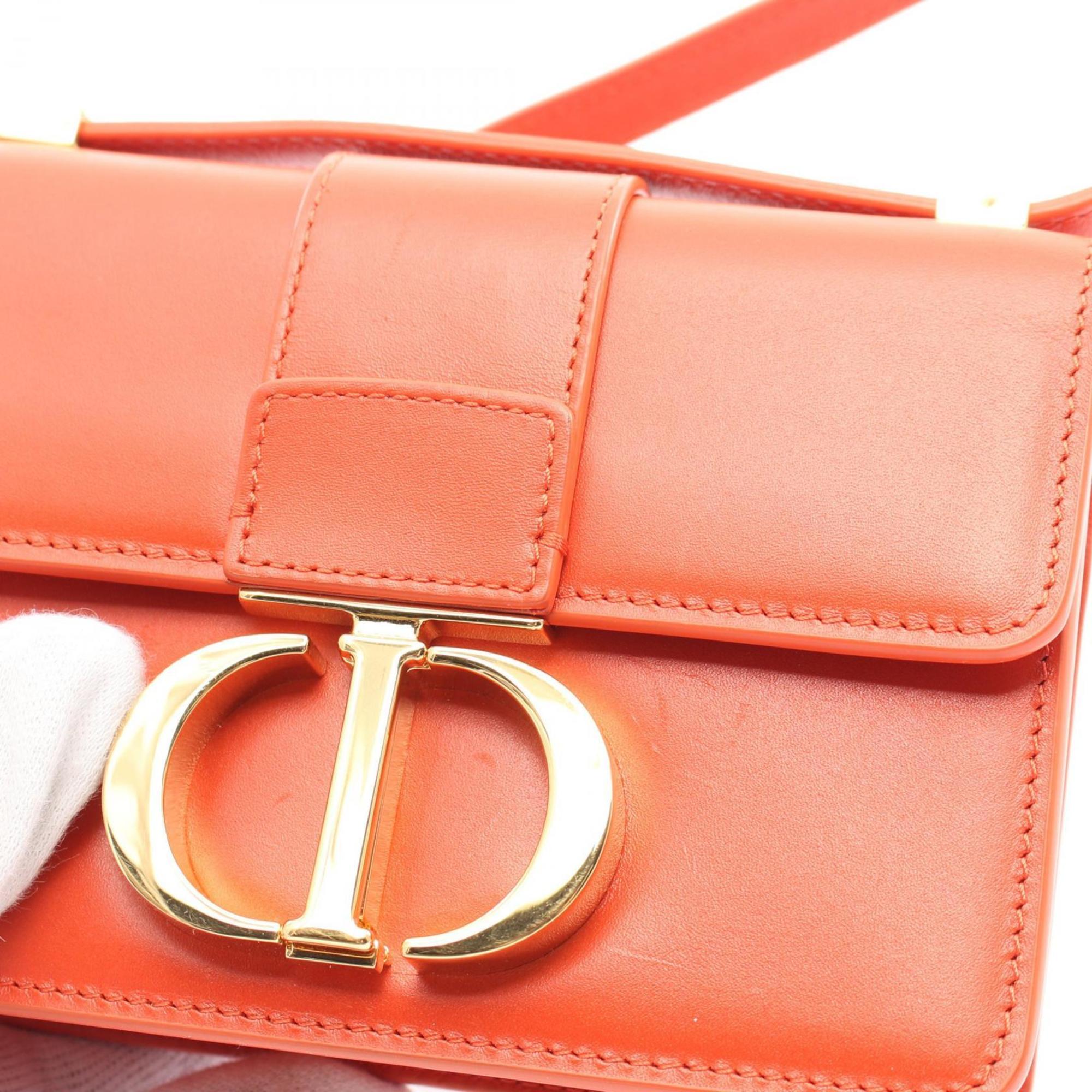 Christian Dior Orange Leather Shoulder Bag ()