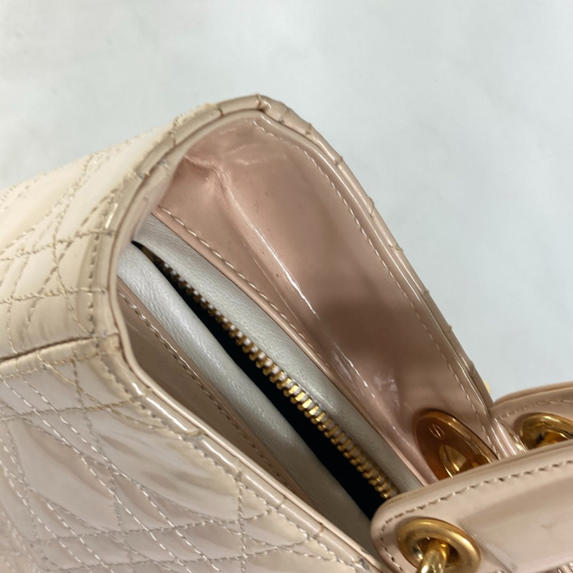 Christian Dior Beige Leather Handbag ()