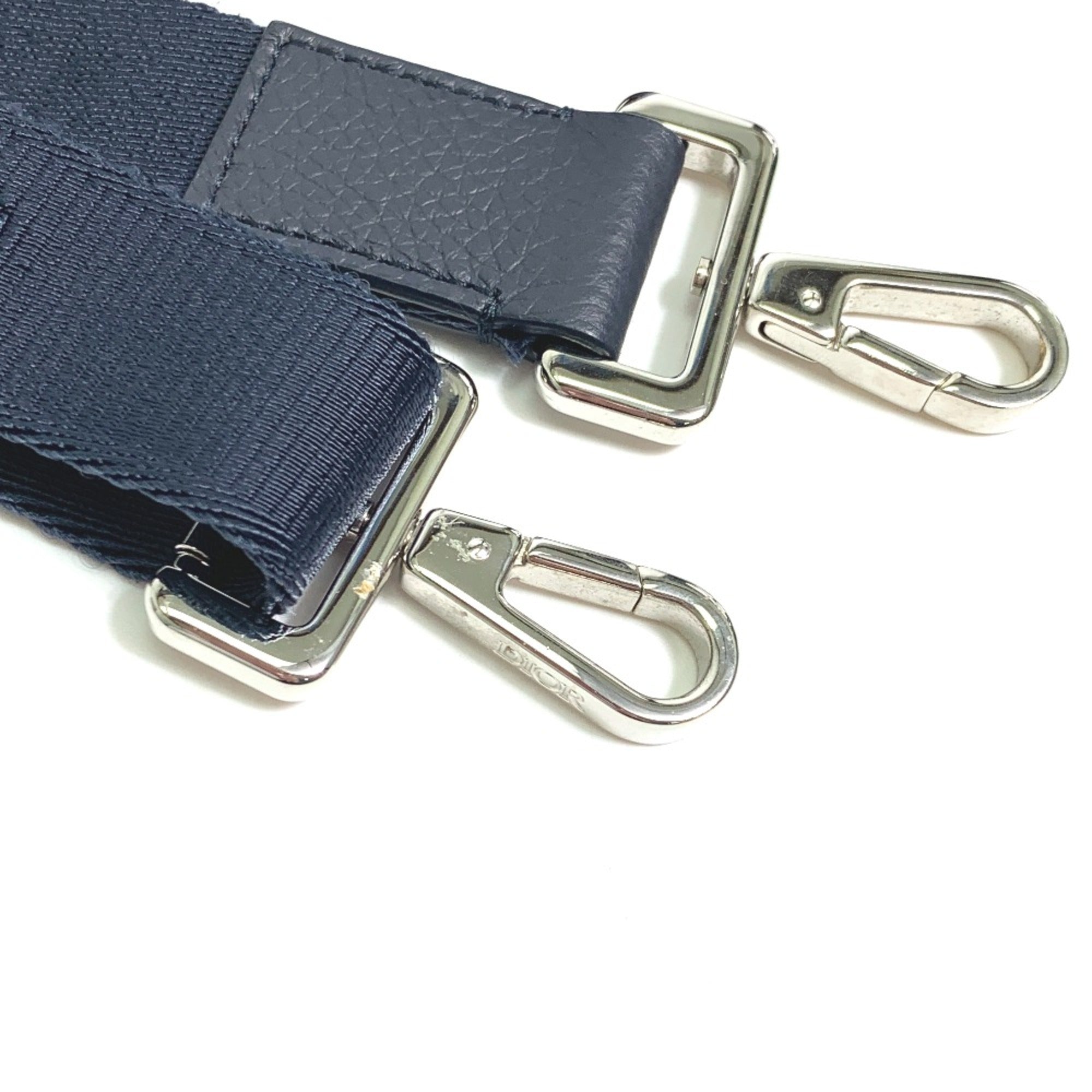 Christian Dior Gray Leather Shoulder Bag ()