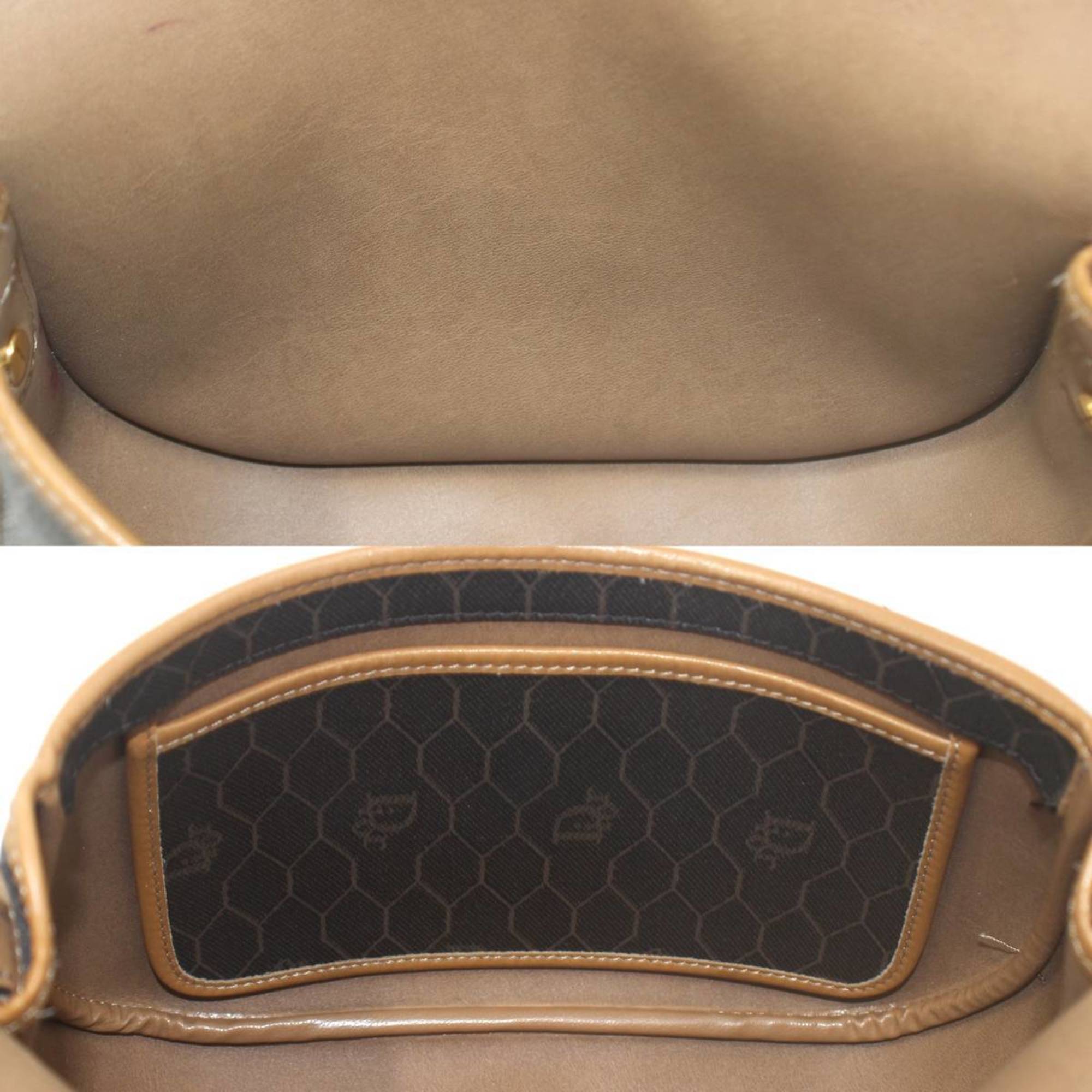 Christian Dior Brown Gray Shoulder Bag ()