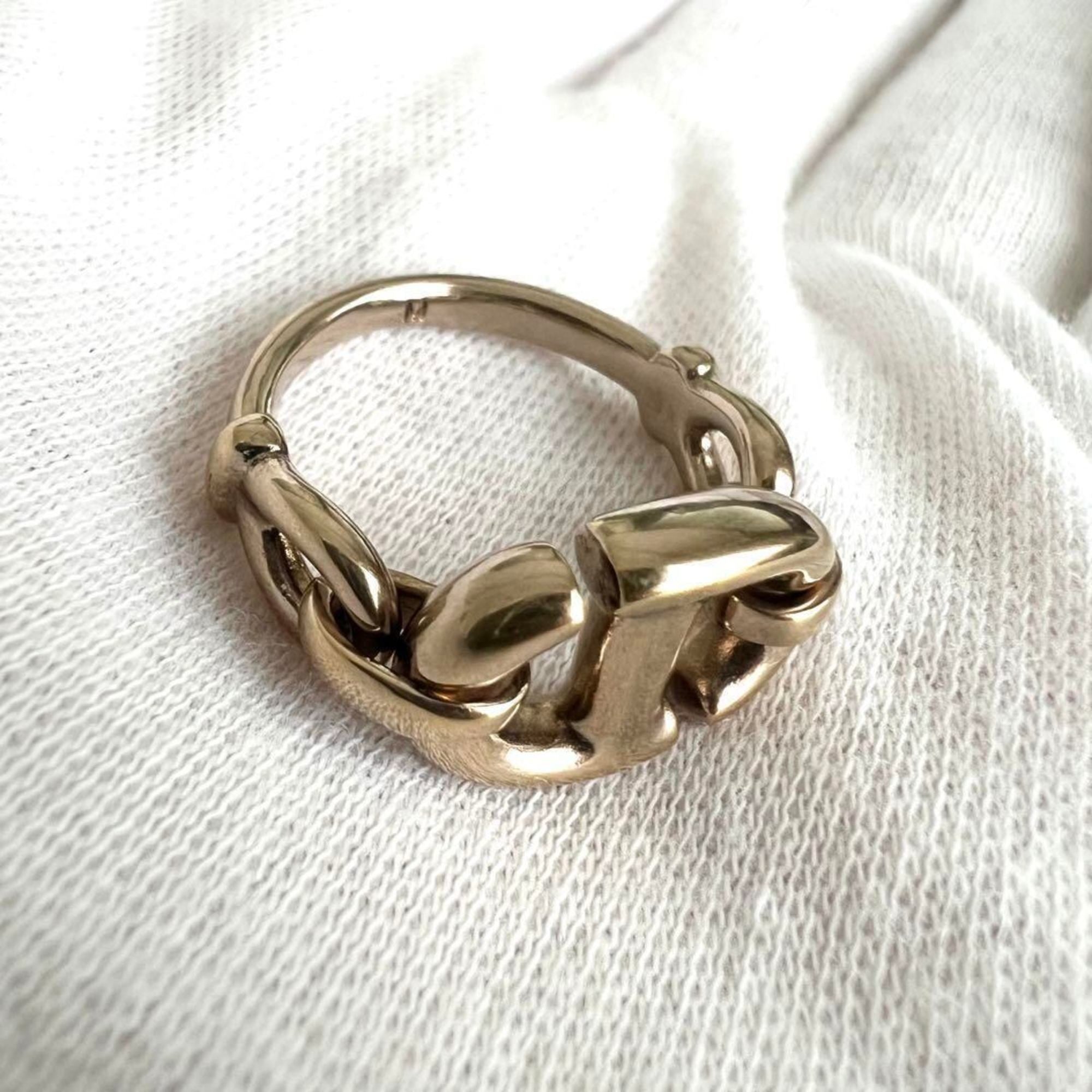 Christian Dior Gold Metal Band Ring ()