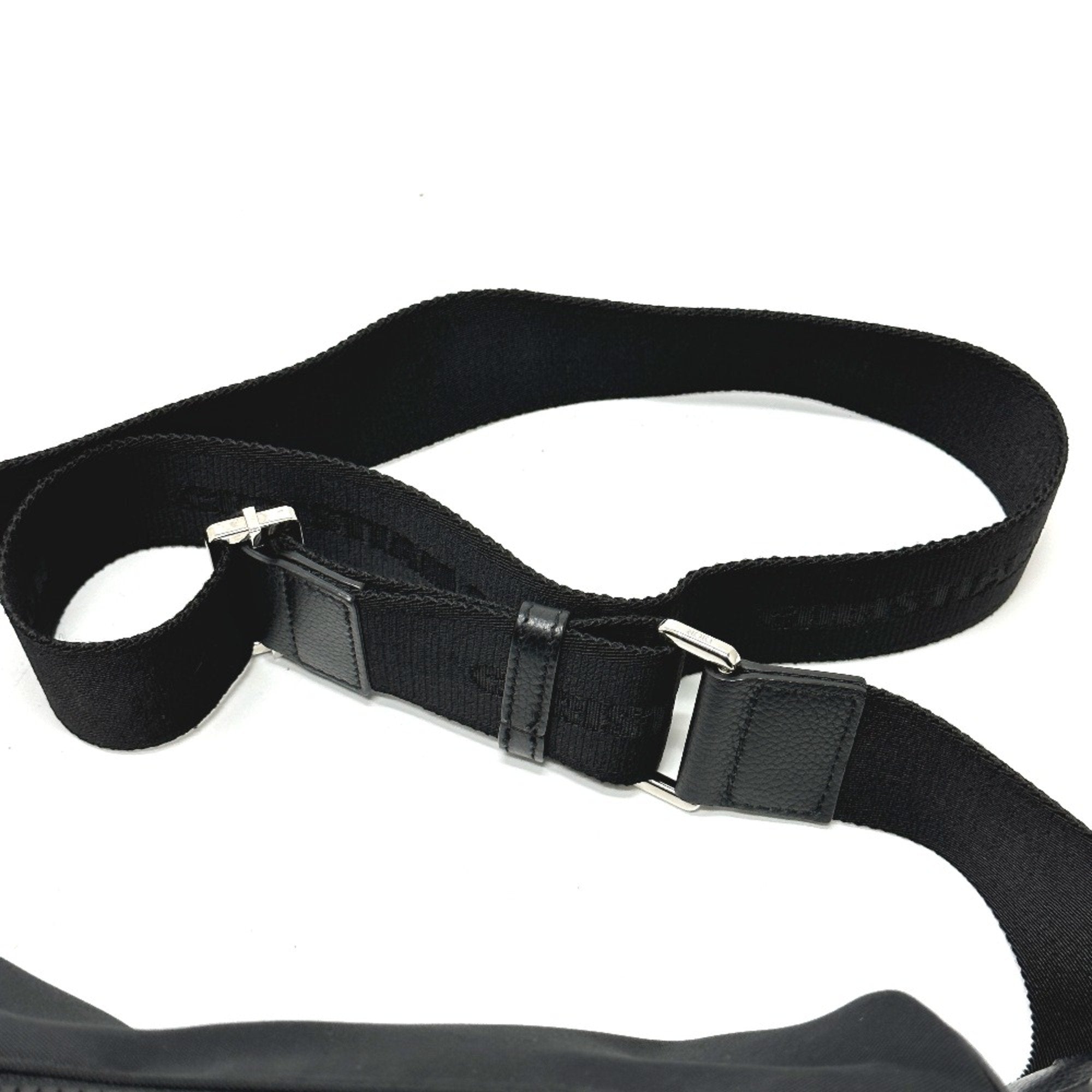 Christian Dior Black Leather Shoulder Bag ()