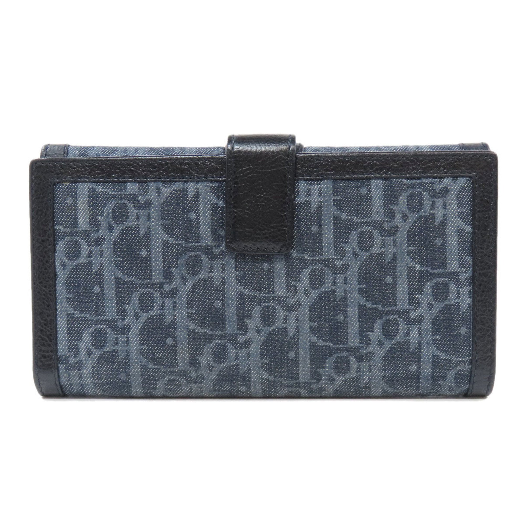 Christian Dior Navy Denim Coin Purse/Coin Case ()