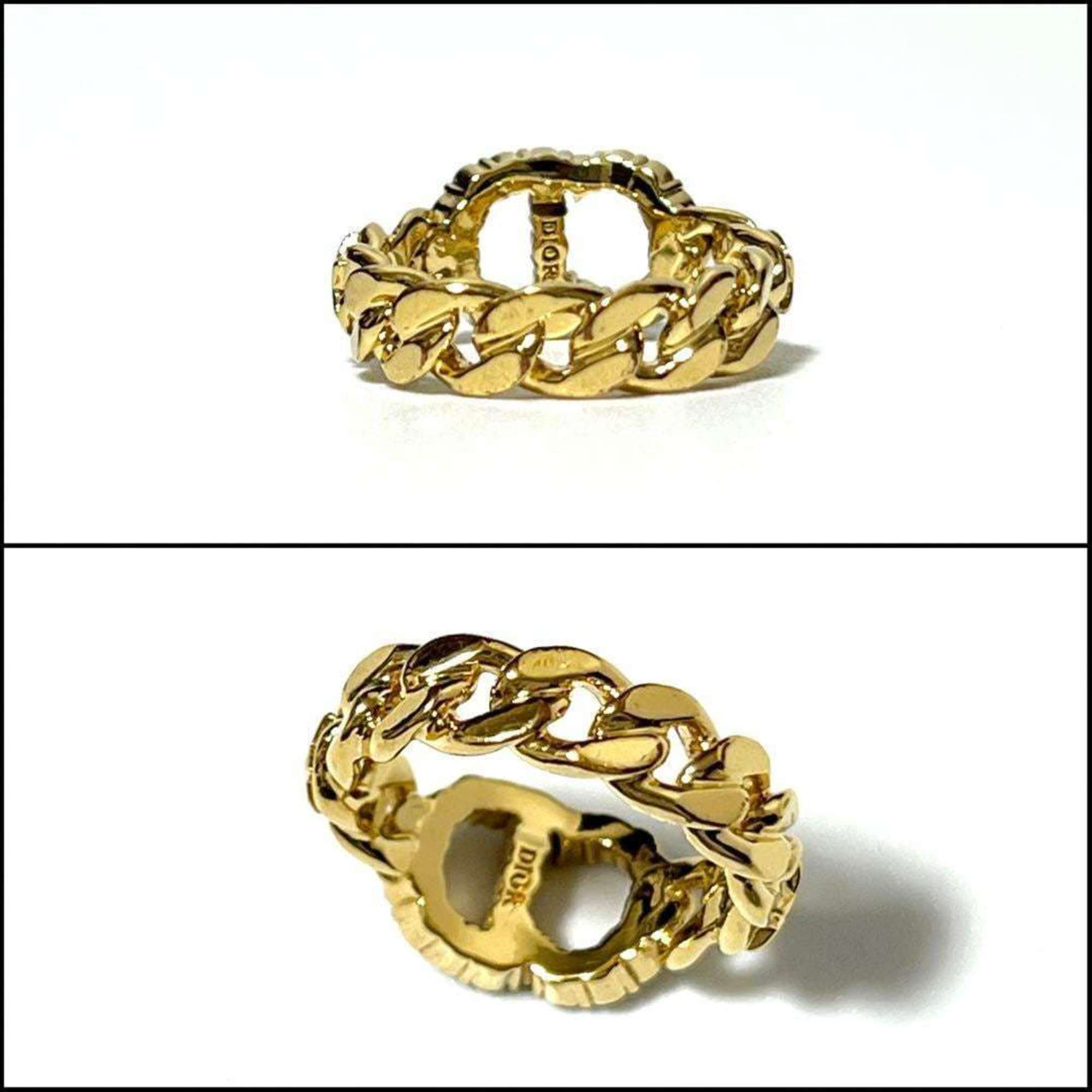 Christian Dior Gold Metal Band Ring ()