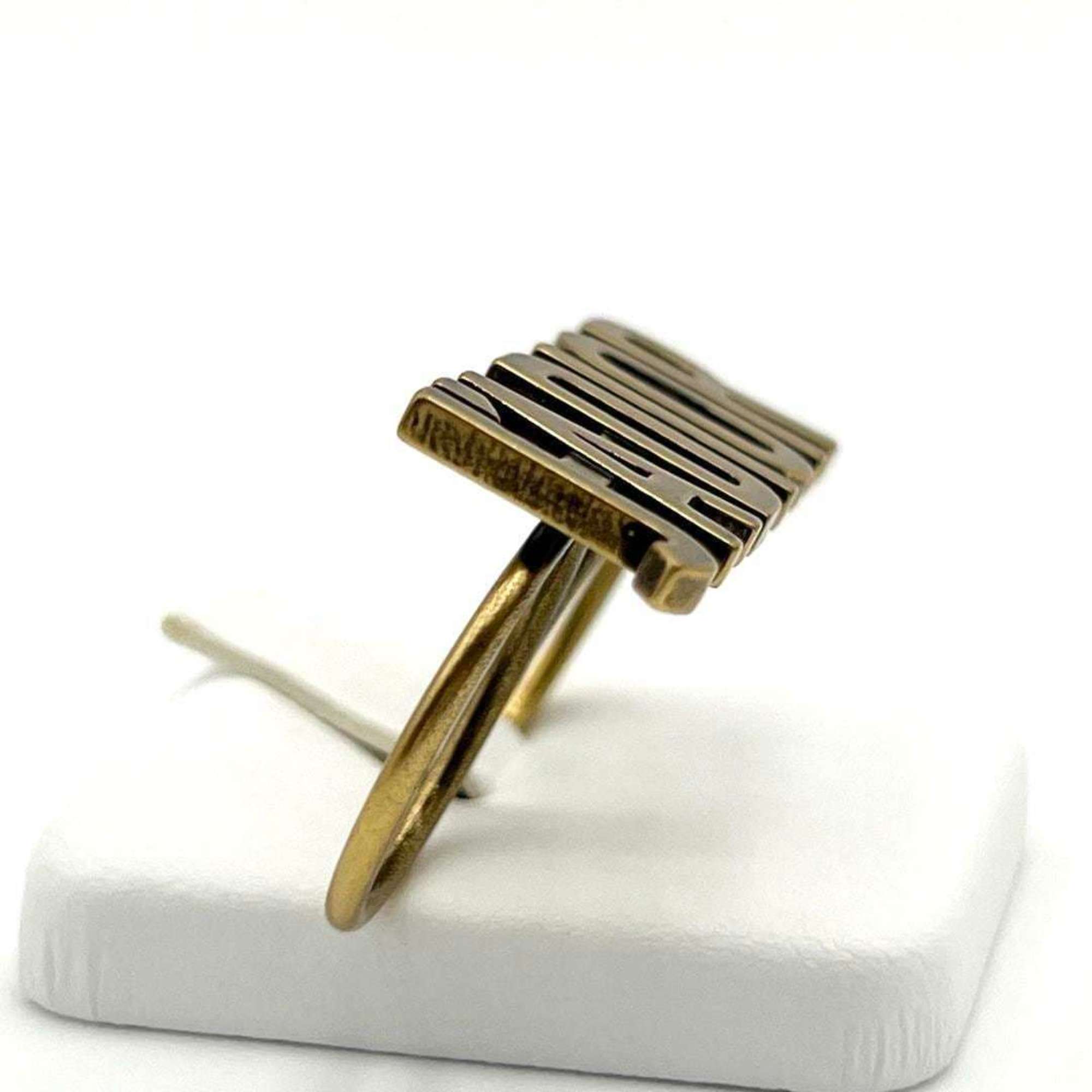 Christian Dior Gold Metal Band Ring ()
