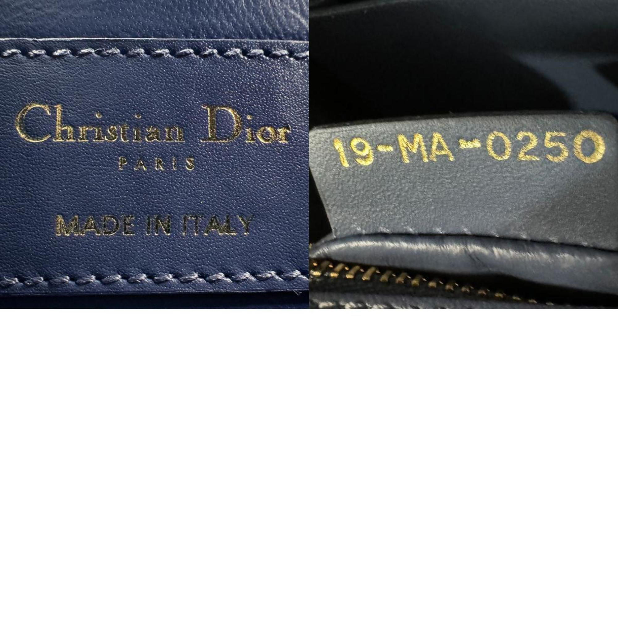 Christian Dior Blue Leather Shoulder Bag ()