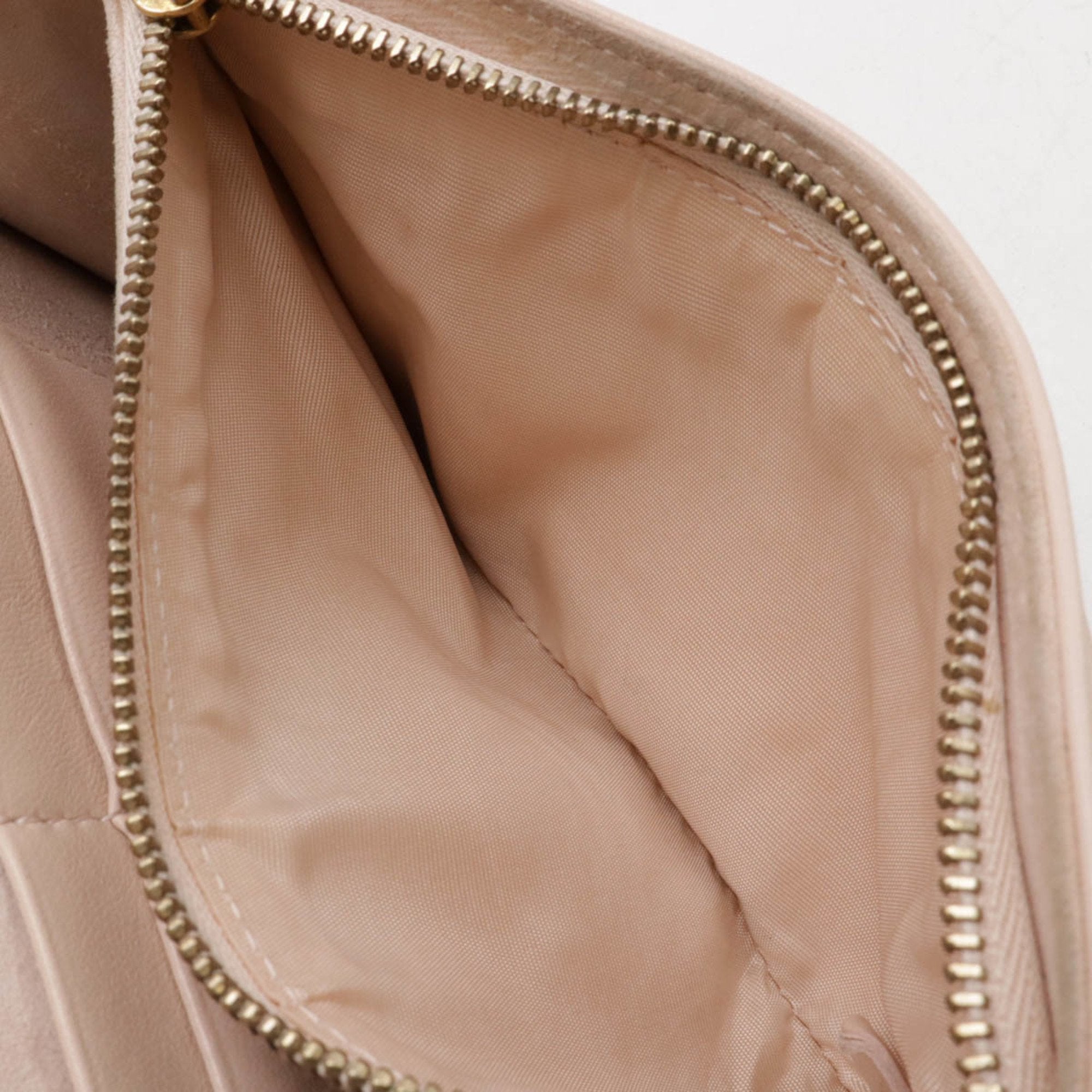 Christian Dior Baby Pink Leather Clutch Bag ()